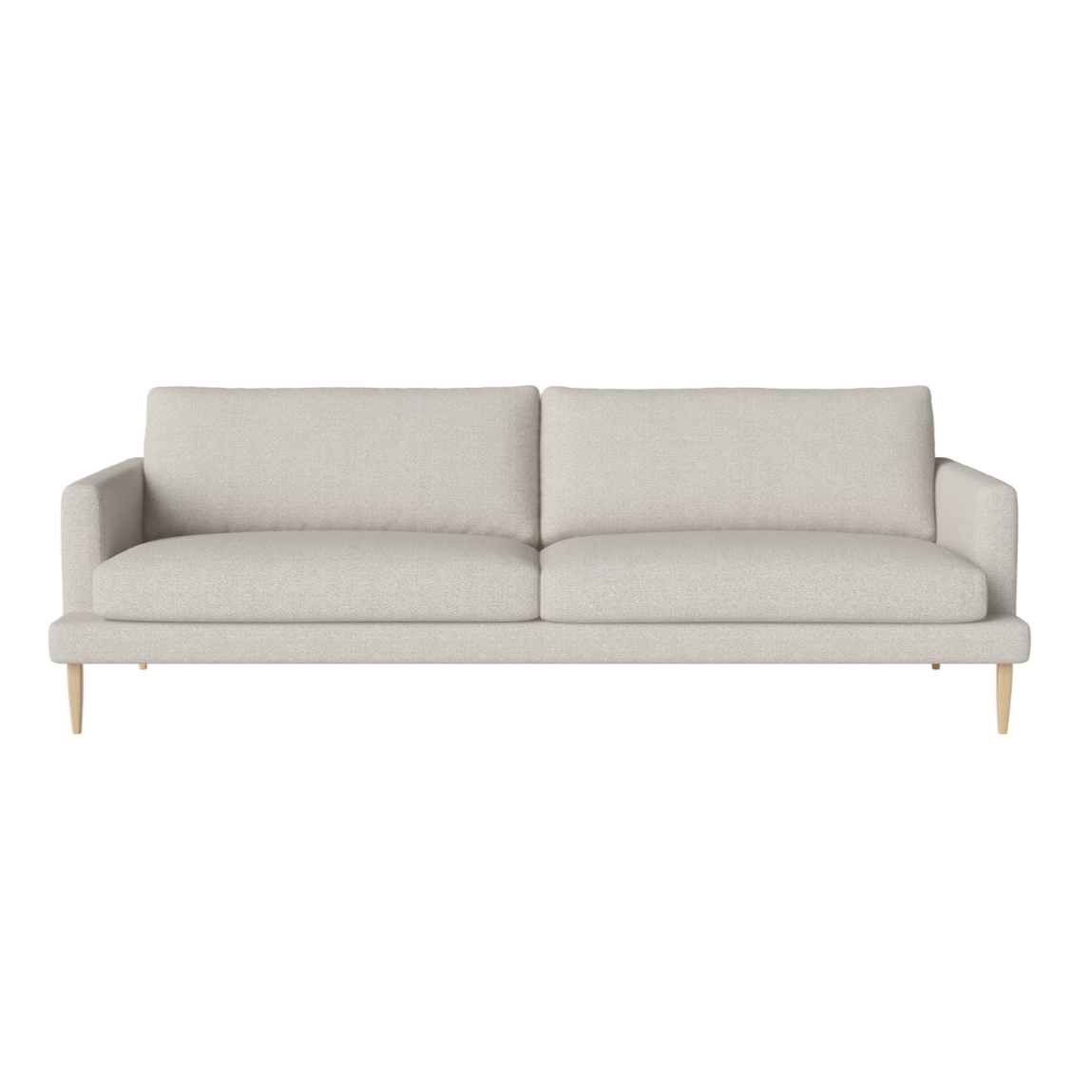 Sofa 3-zits VENEDA SLIM gebleekte basis
