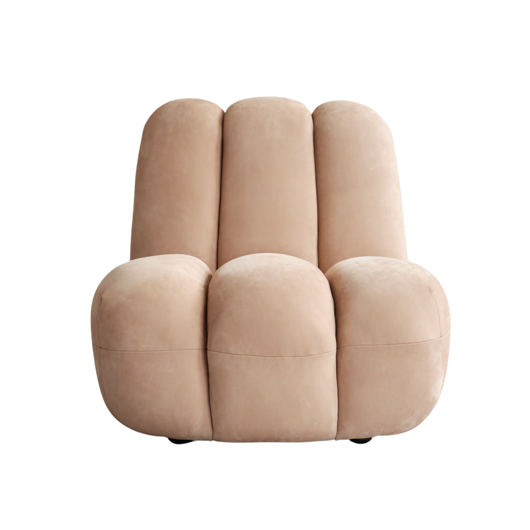 TOE Armchair Beige Nubuck Leather