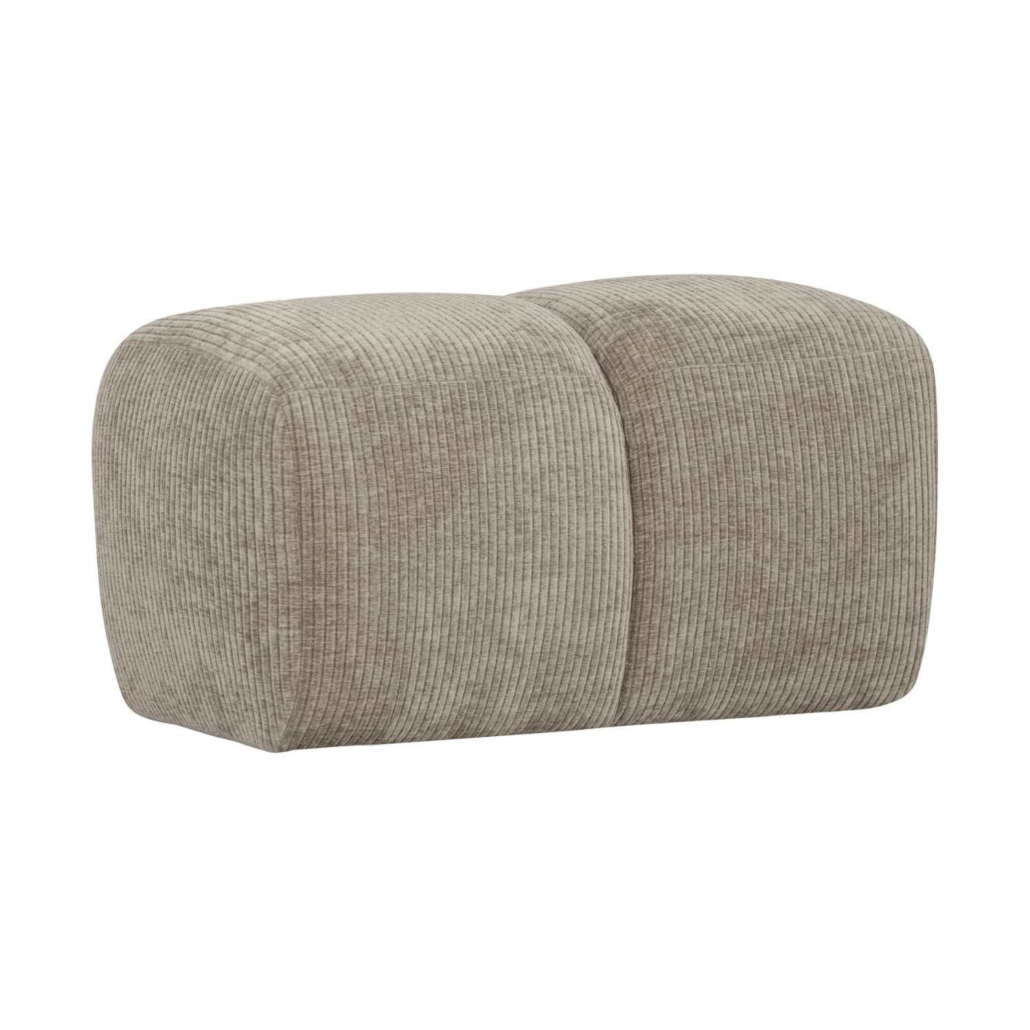 Puf MOJO ciemny piaskowy sztruks – Woood