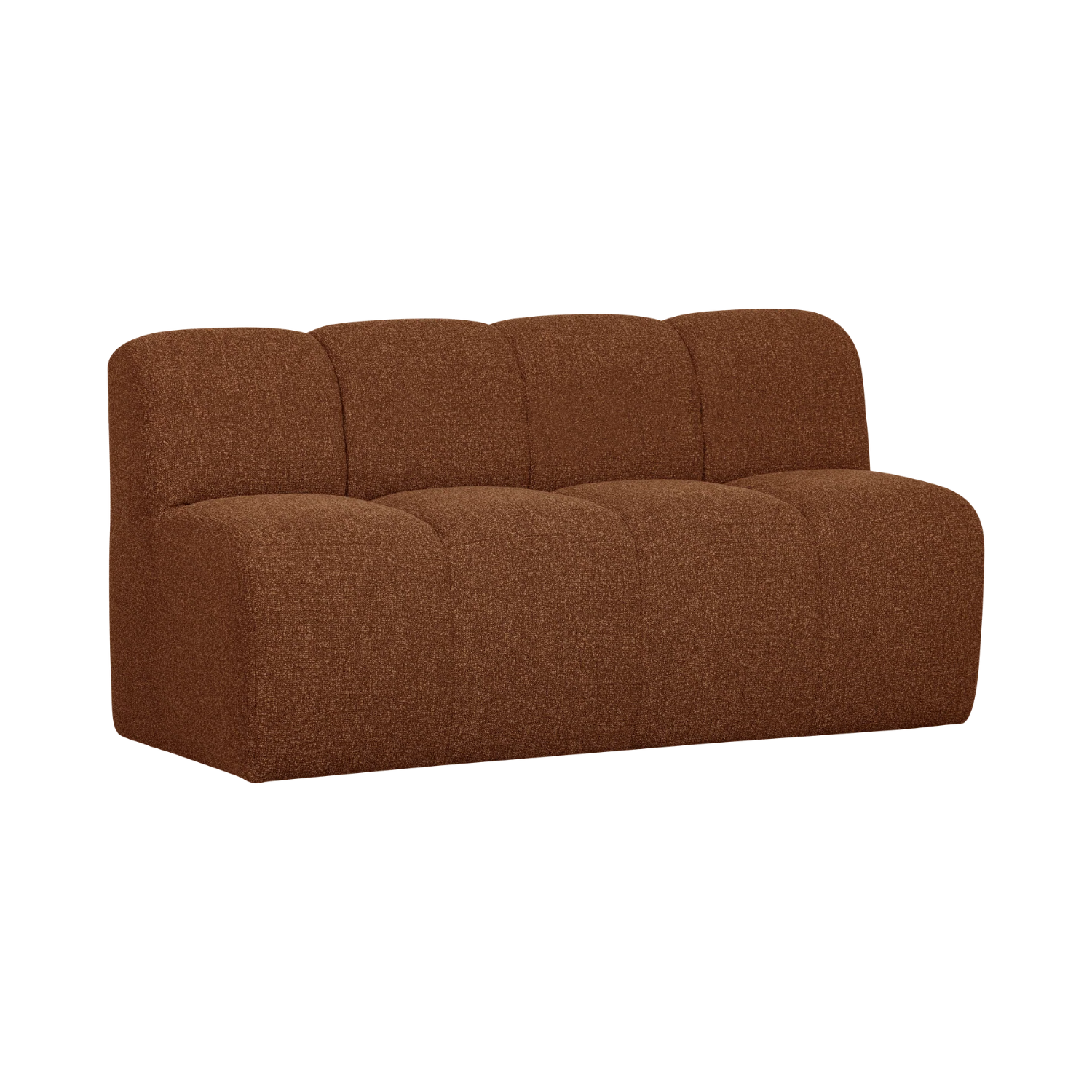 MOJO modular sofa - 3-seater brown bouclé element