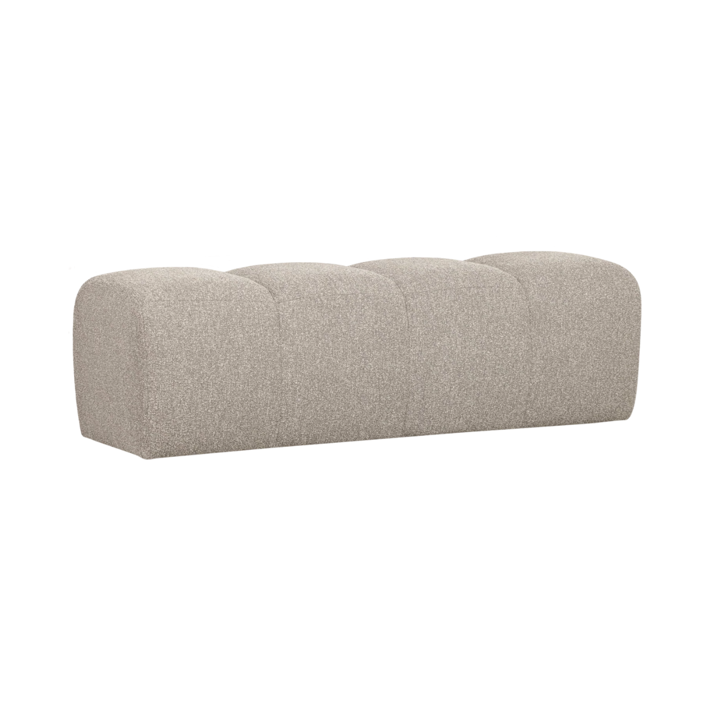 Ławka MOJO beżowy melanż bouclé – Woood