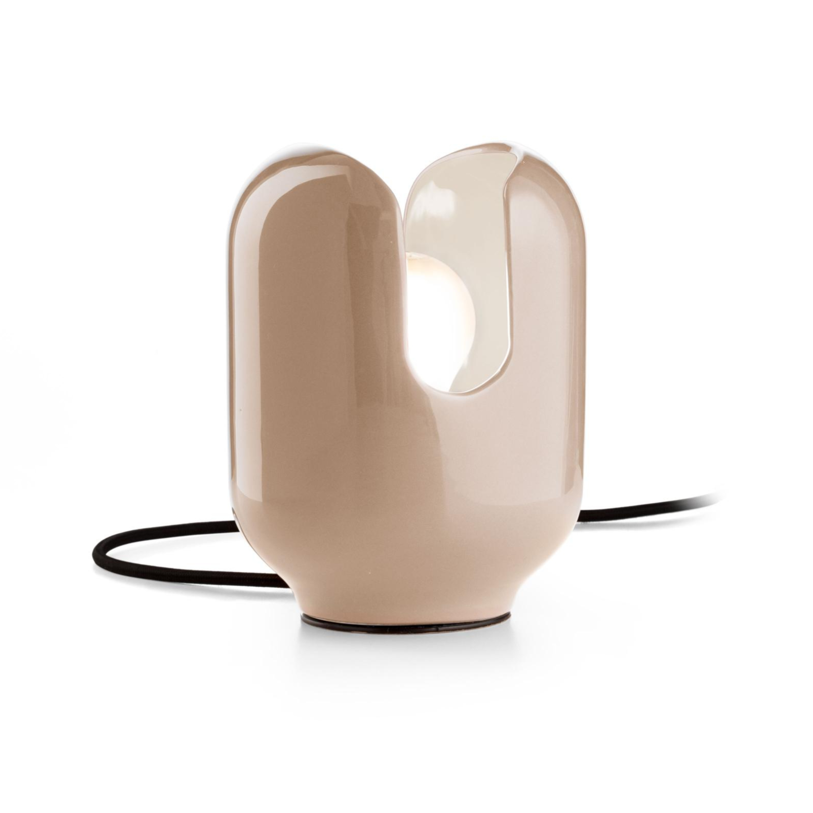 Lampa stołowa ceramiczna BATUCADA beżowy – Ferroluce