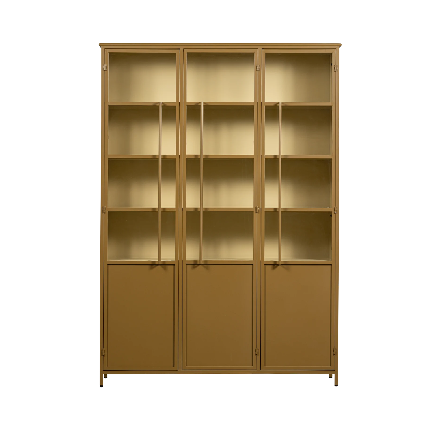 3-door display cabinet EXHIBIT honey