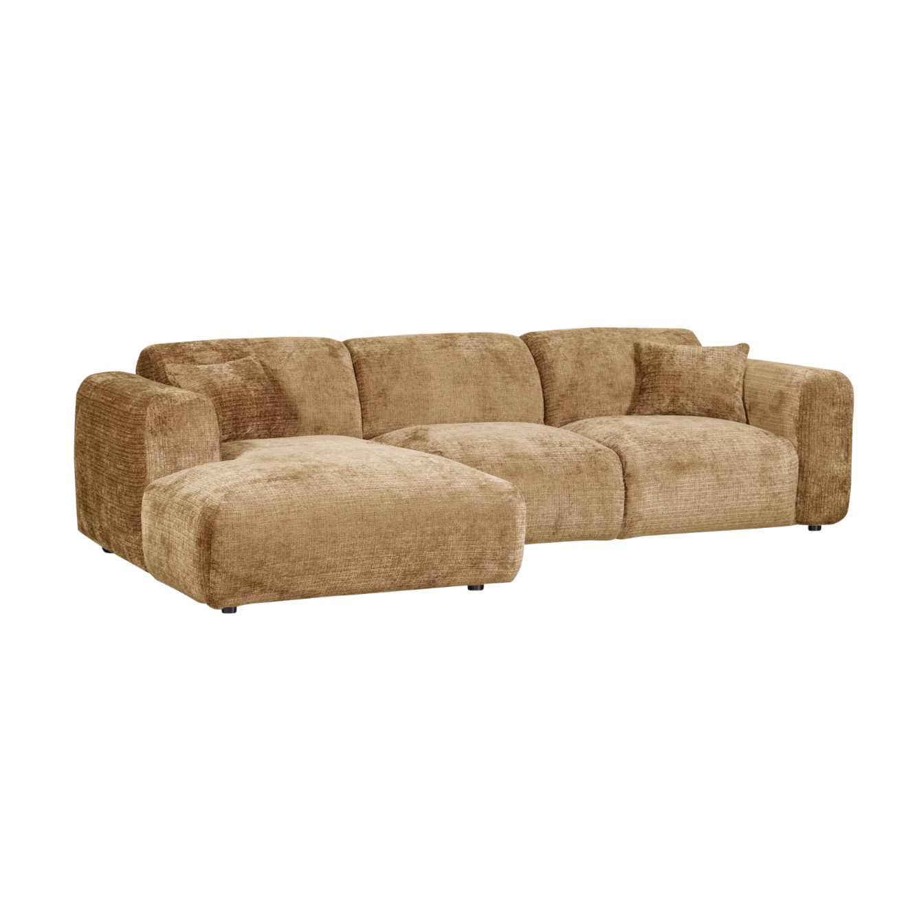 Modulaire linkerhoekbank CLOUD honingkleur