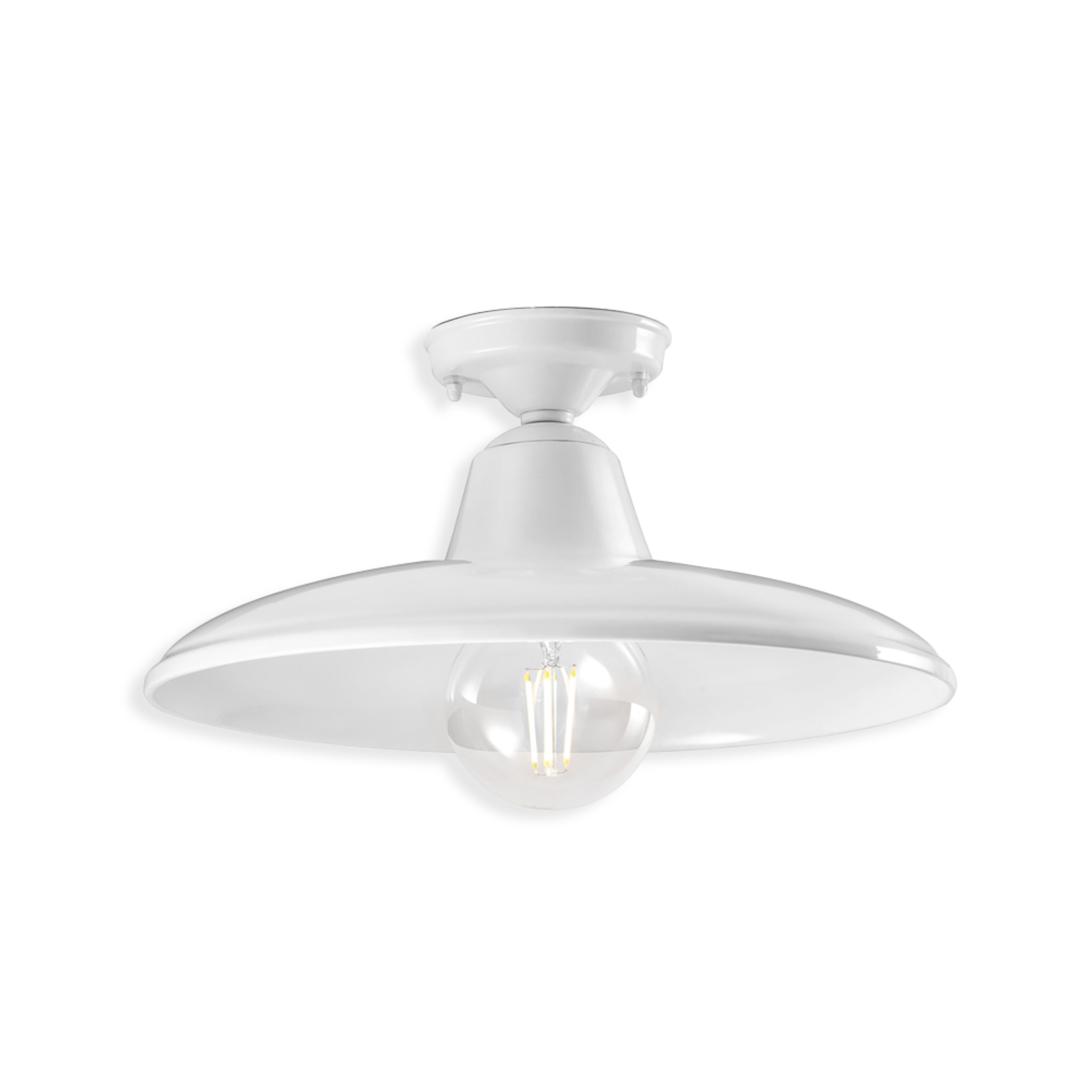 B&W white ceramic ceiling lamp