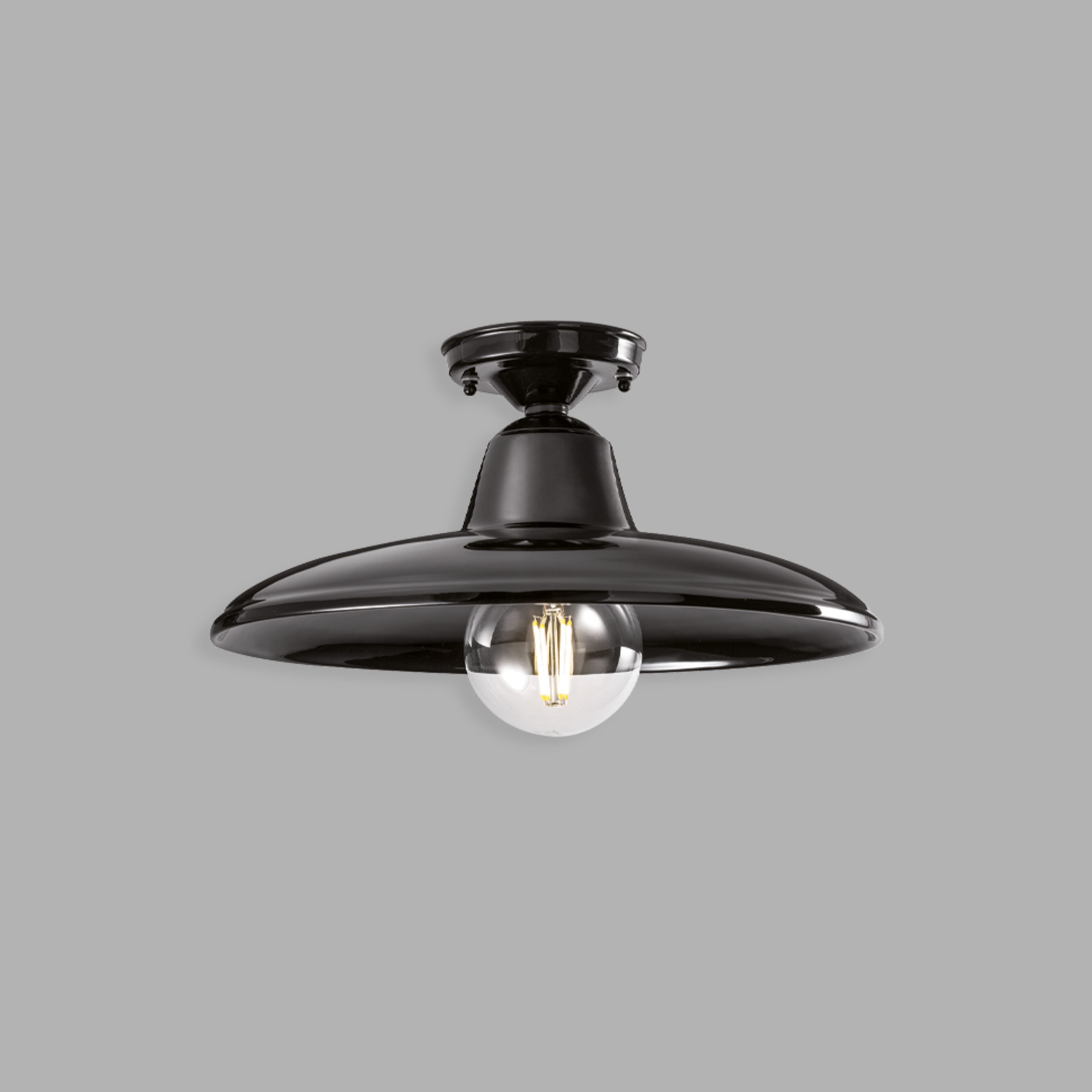 B&W black ceramic ceiling lamp