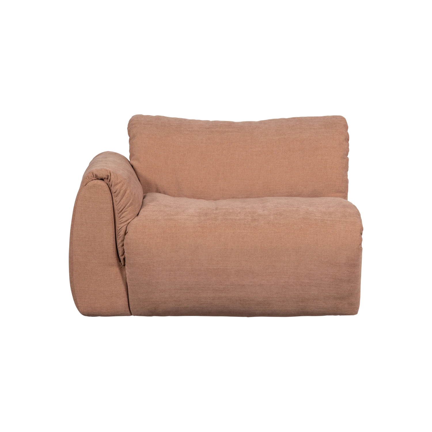 Modulares Sofa BAGGY - linkes Element in Rosa