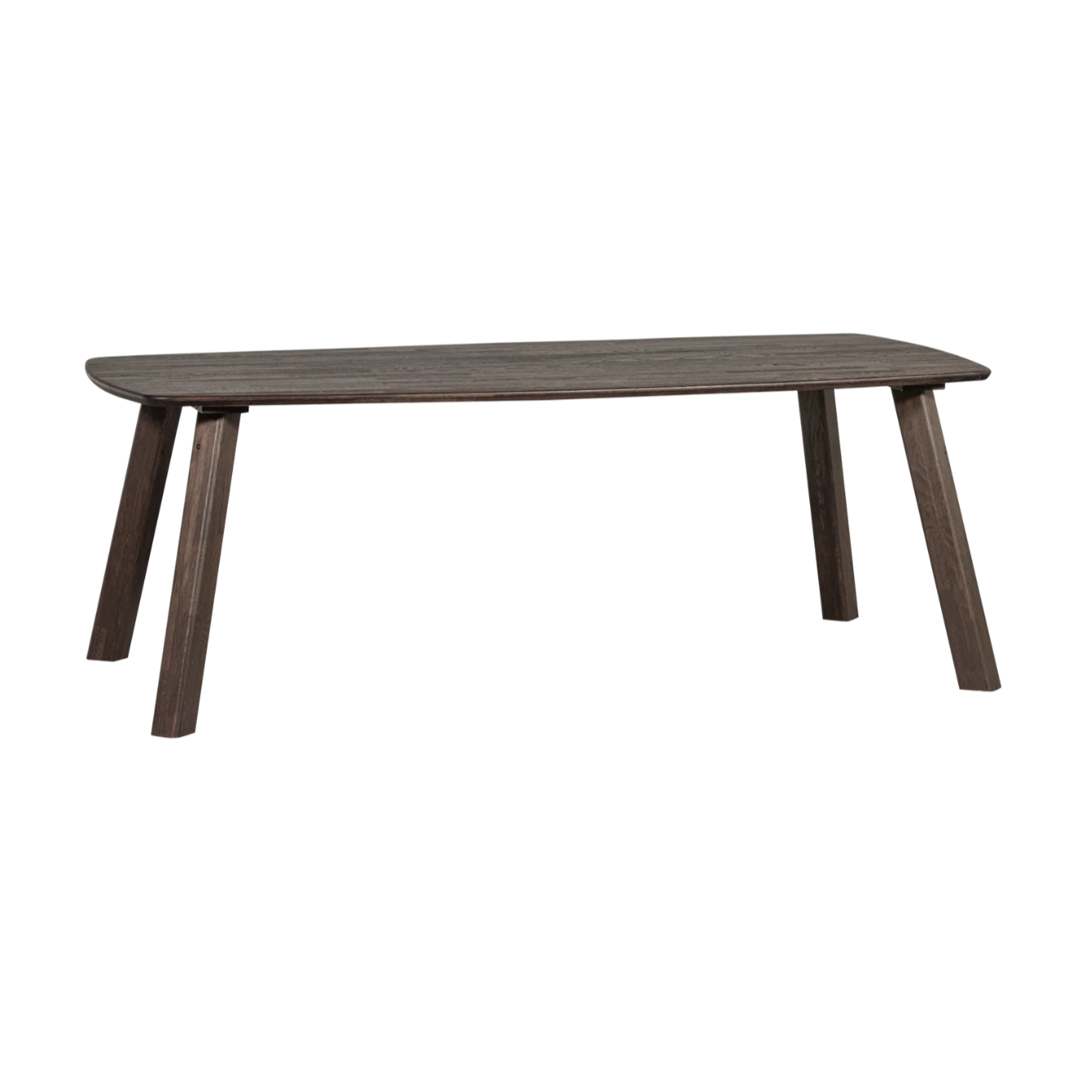 Dark brown oval table TABLO