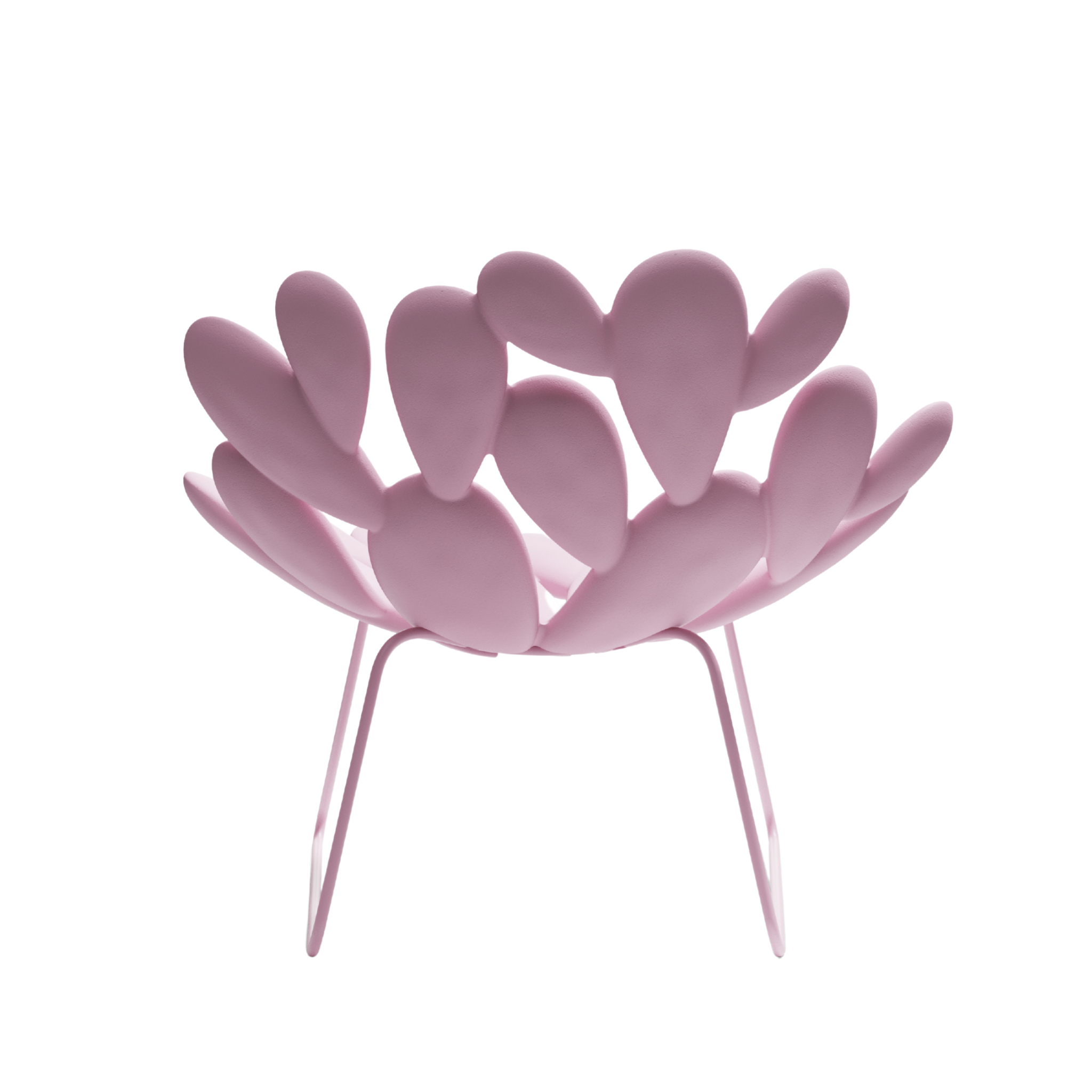 Tuinstoel FILICUDI lichtroze met sledevoet