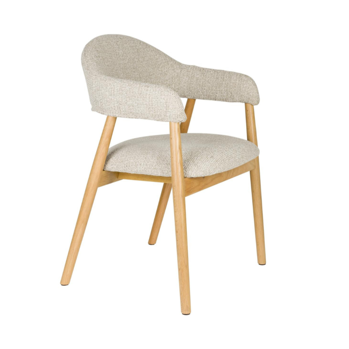 Stuhl INDY hellbraun mit Holzgestell