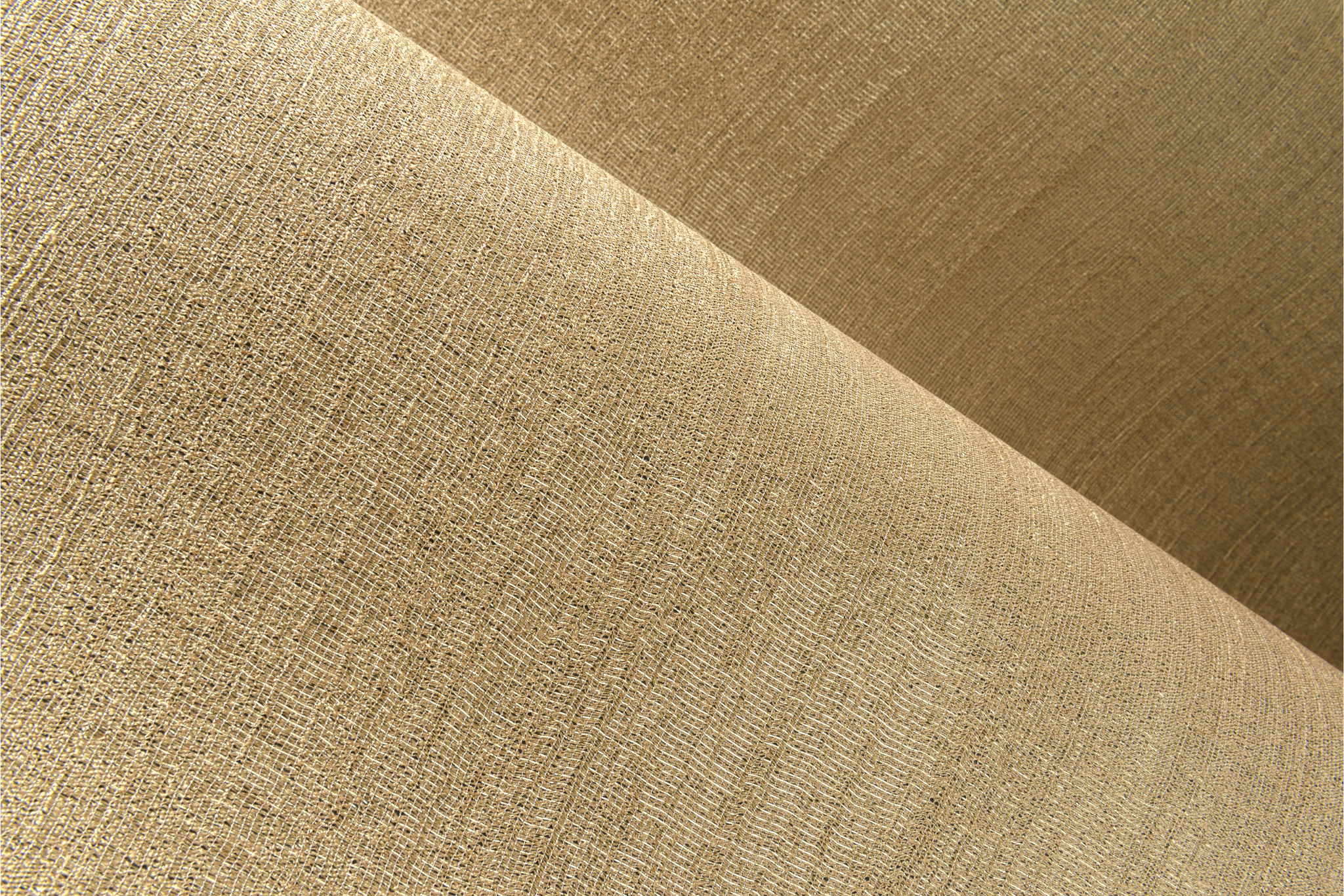 Textielbehang met open weefsel PRISTINE goud