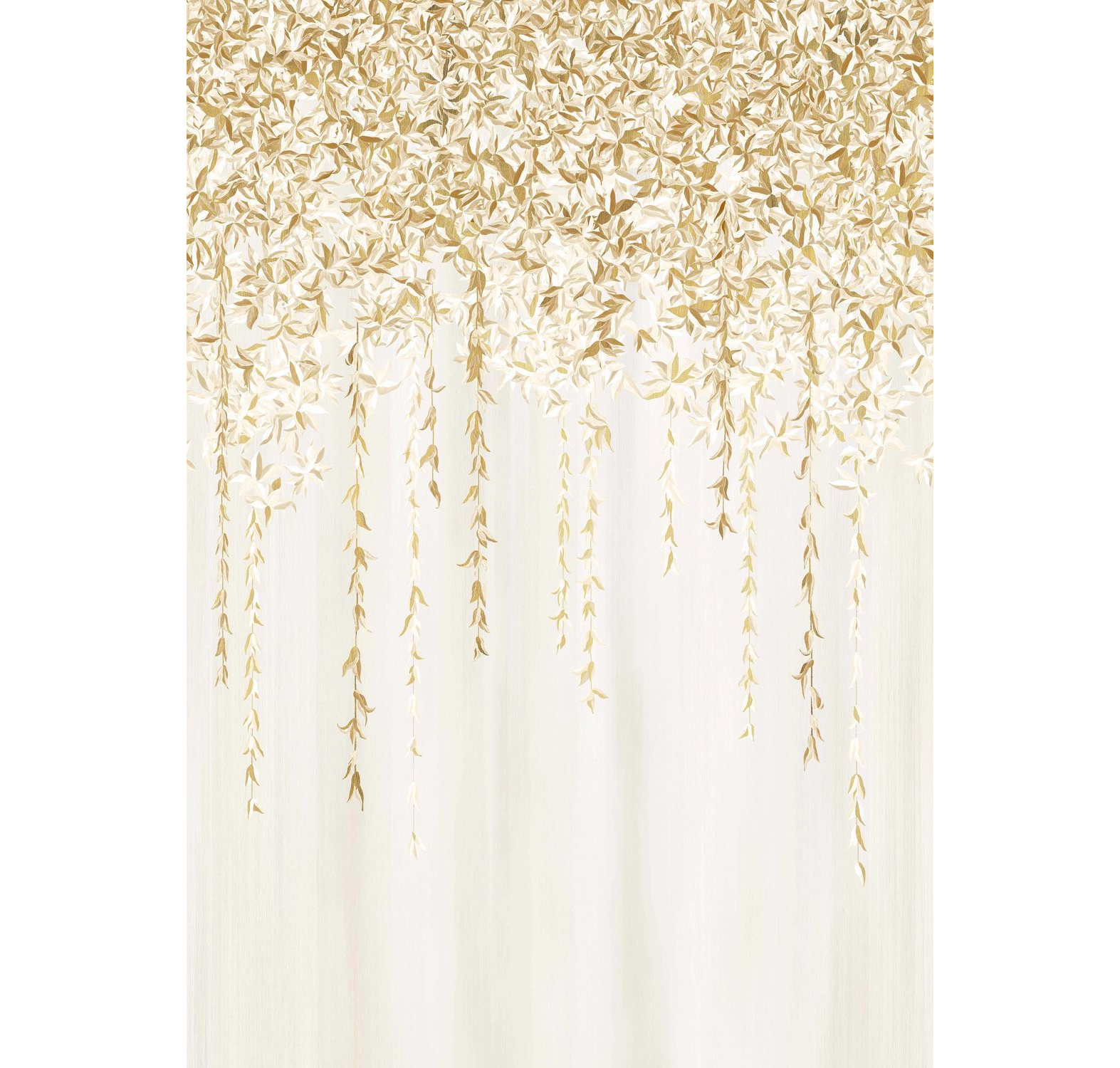 Wandbild mit Pflanzenmotiv HEDERA in Beige