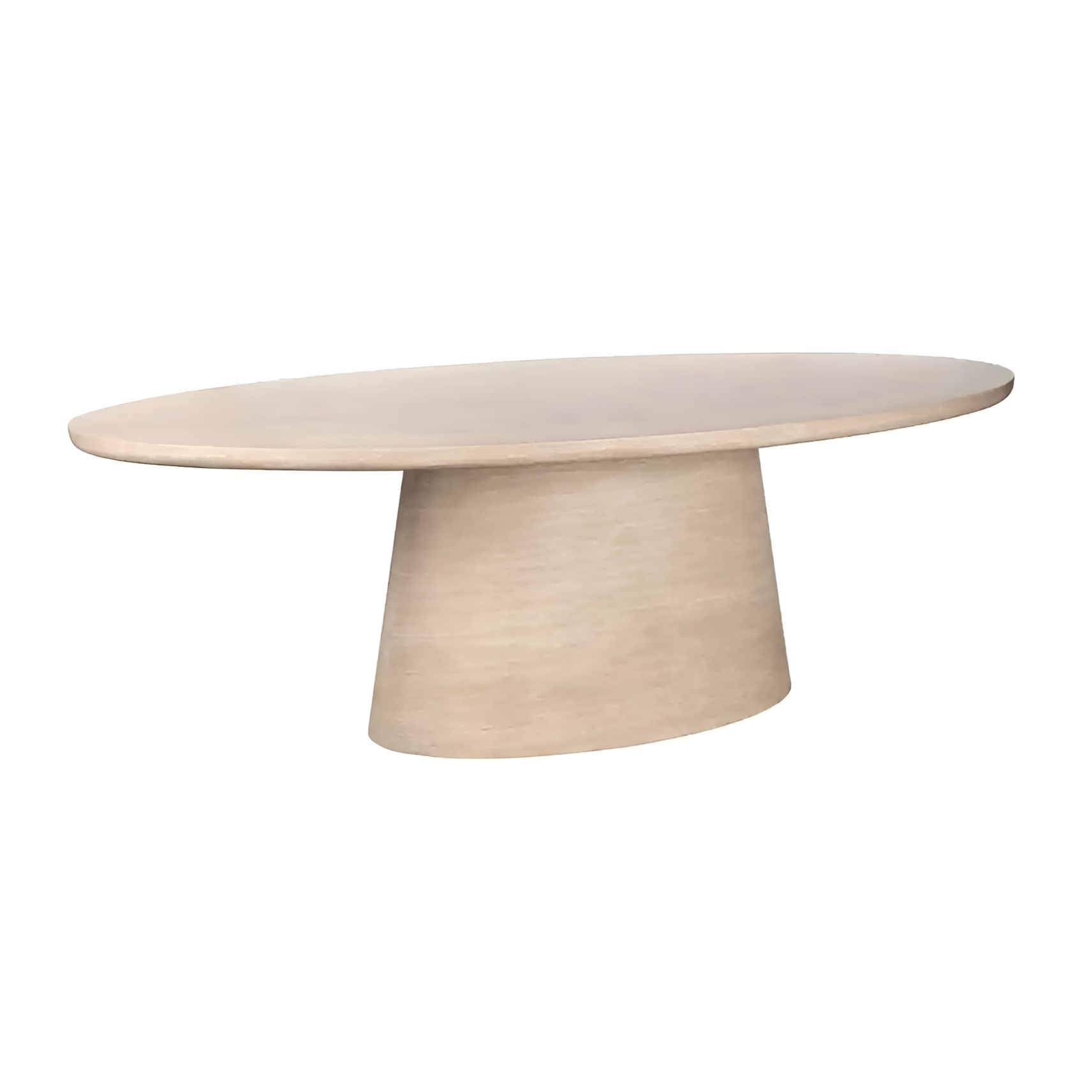 Ovale tafel FICTUS beige