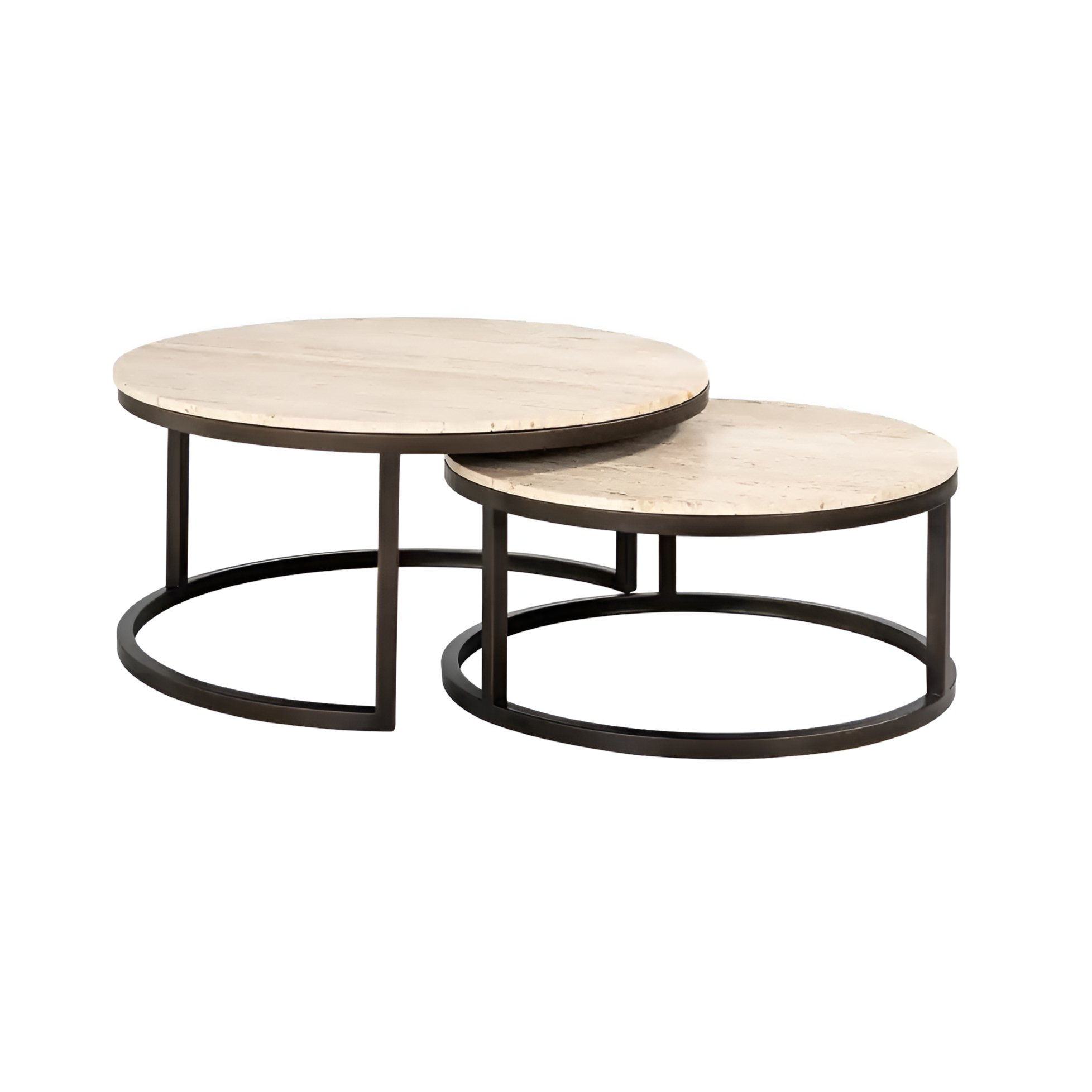 Set van AVALON salontafels bruin