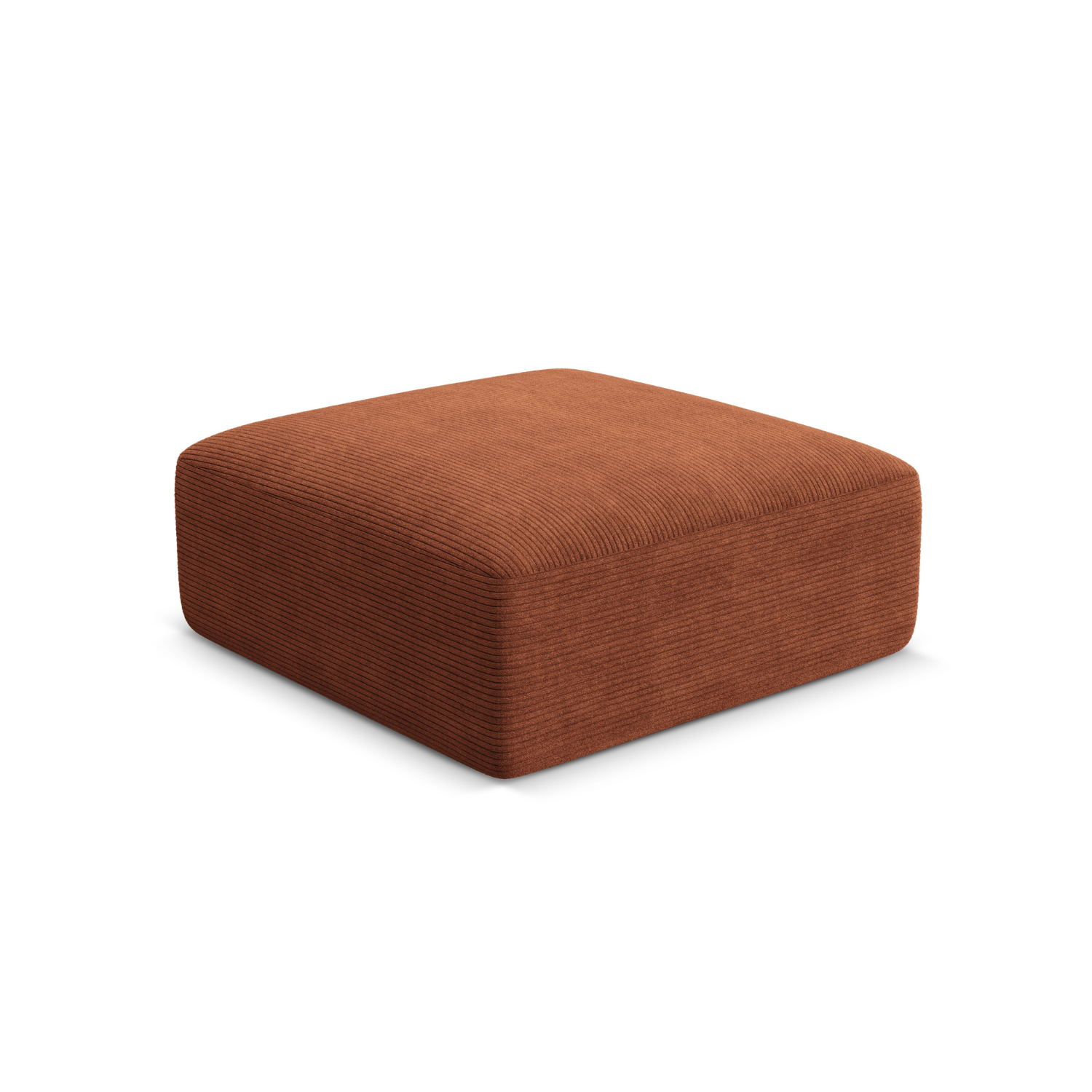 Puf CAMPI baksteen ribfluweel