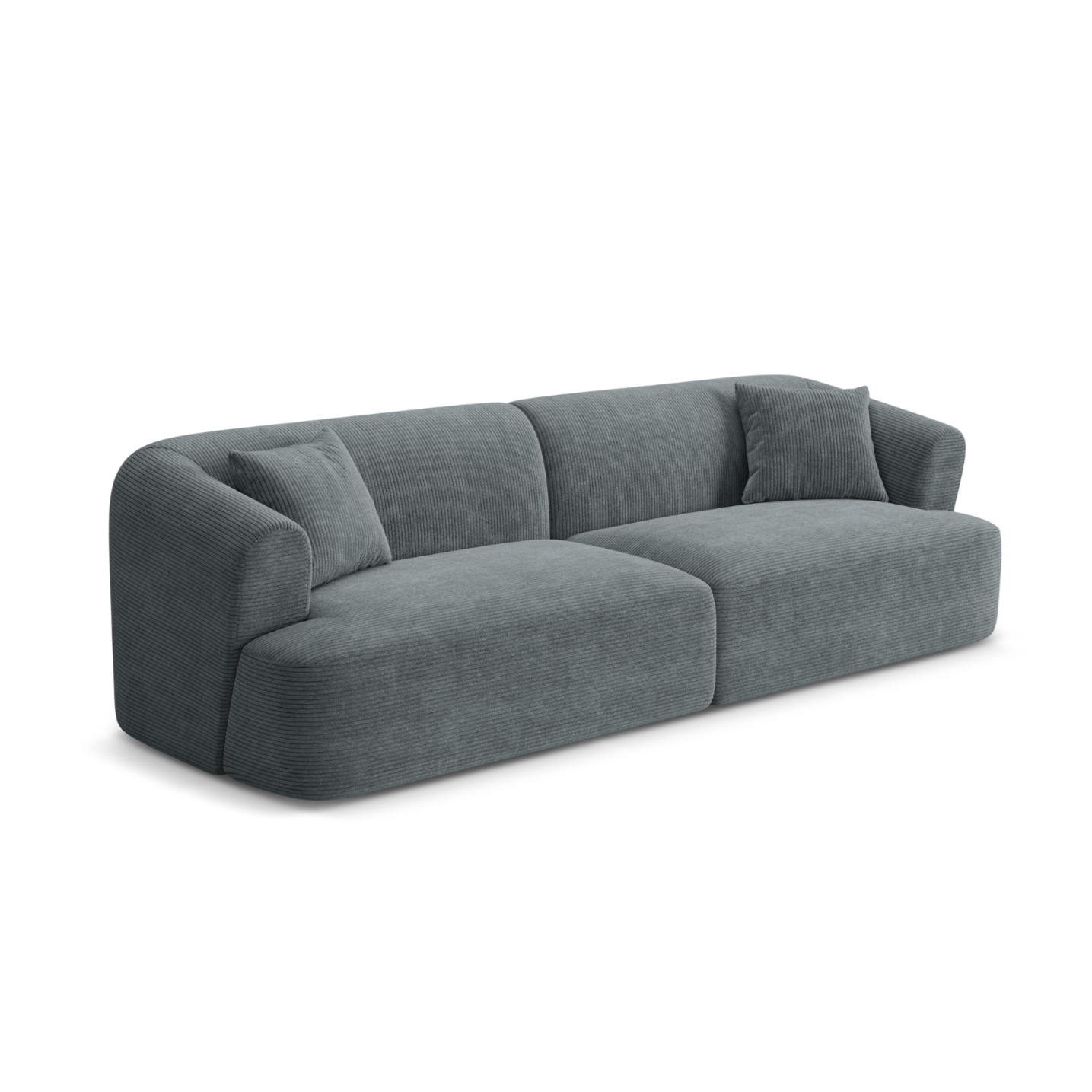 Sofa 4-persoons CAMPI grijs corduroy