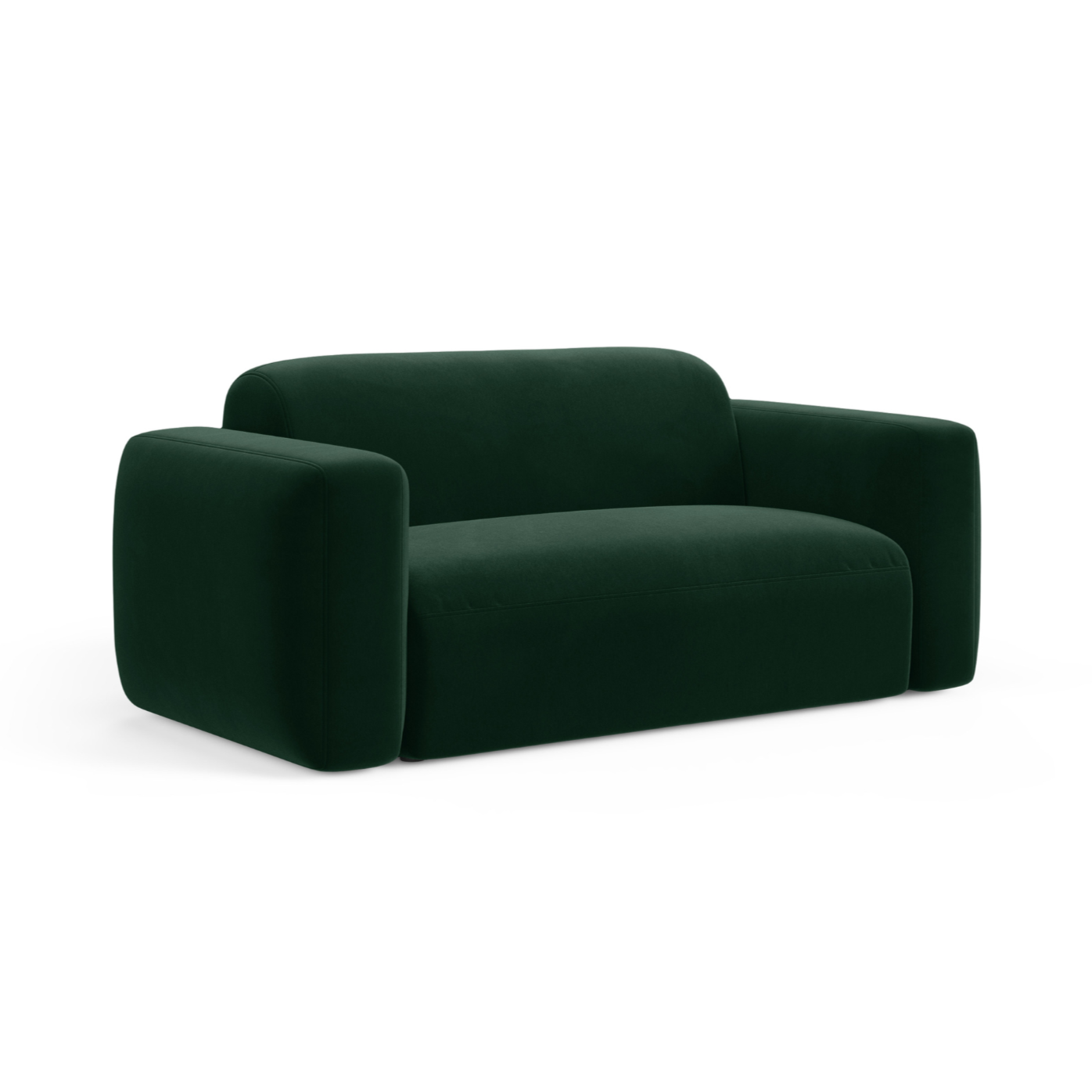 Sofa van fluweel 2-persoons STRINO donkergroen