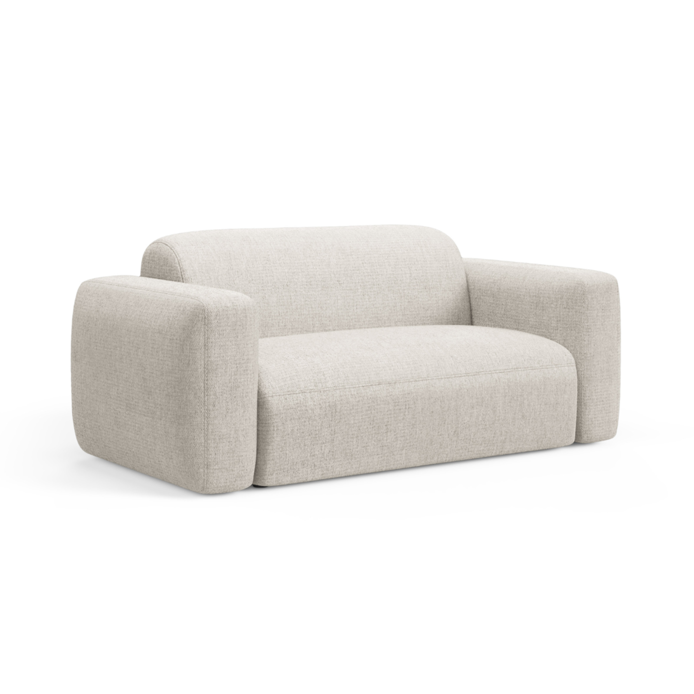Sofa 2-Sitzer STRINO creme Chenille