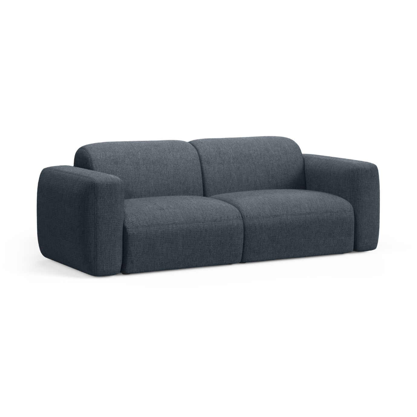 Sofa 3-zits STRINO blauwe chenille