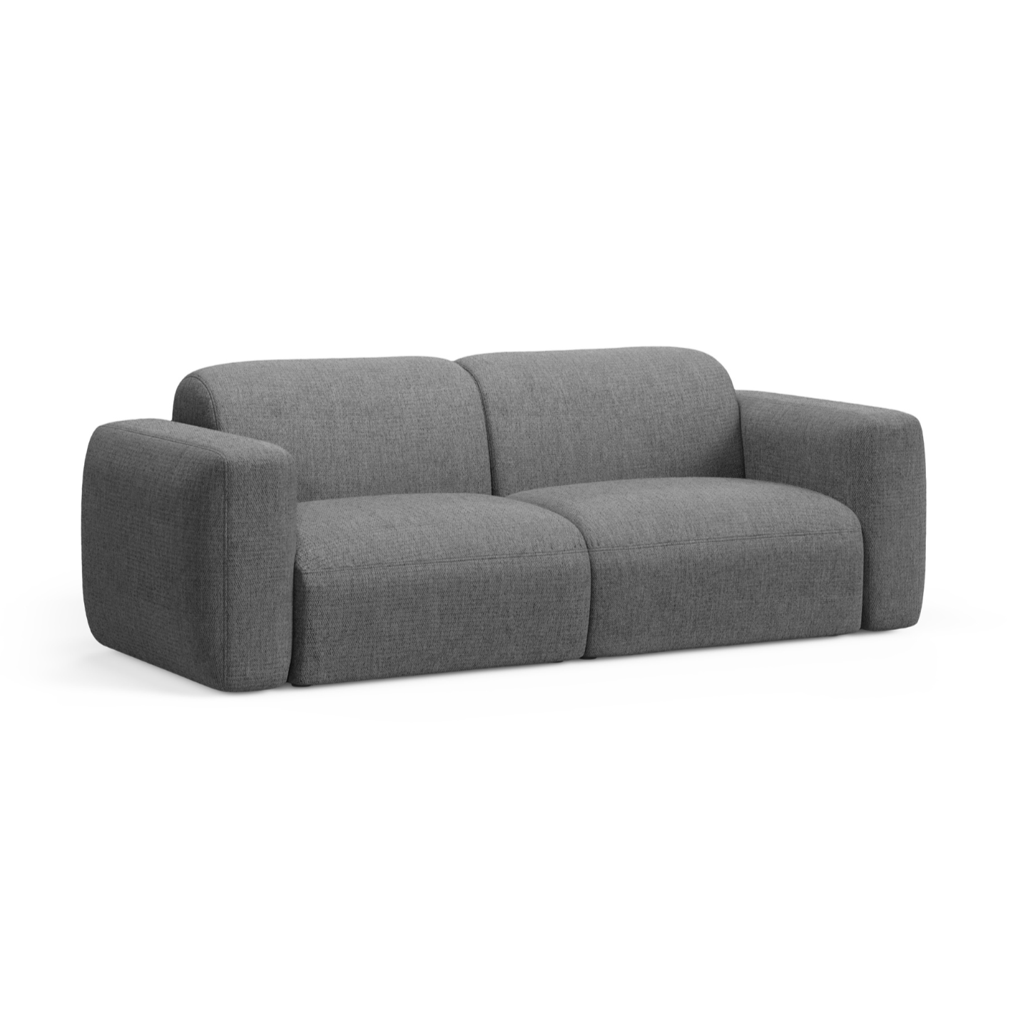 Sofa 3-Sitzer STRINO graues Chenille