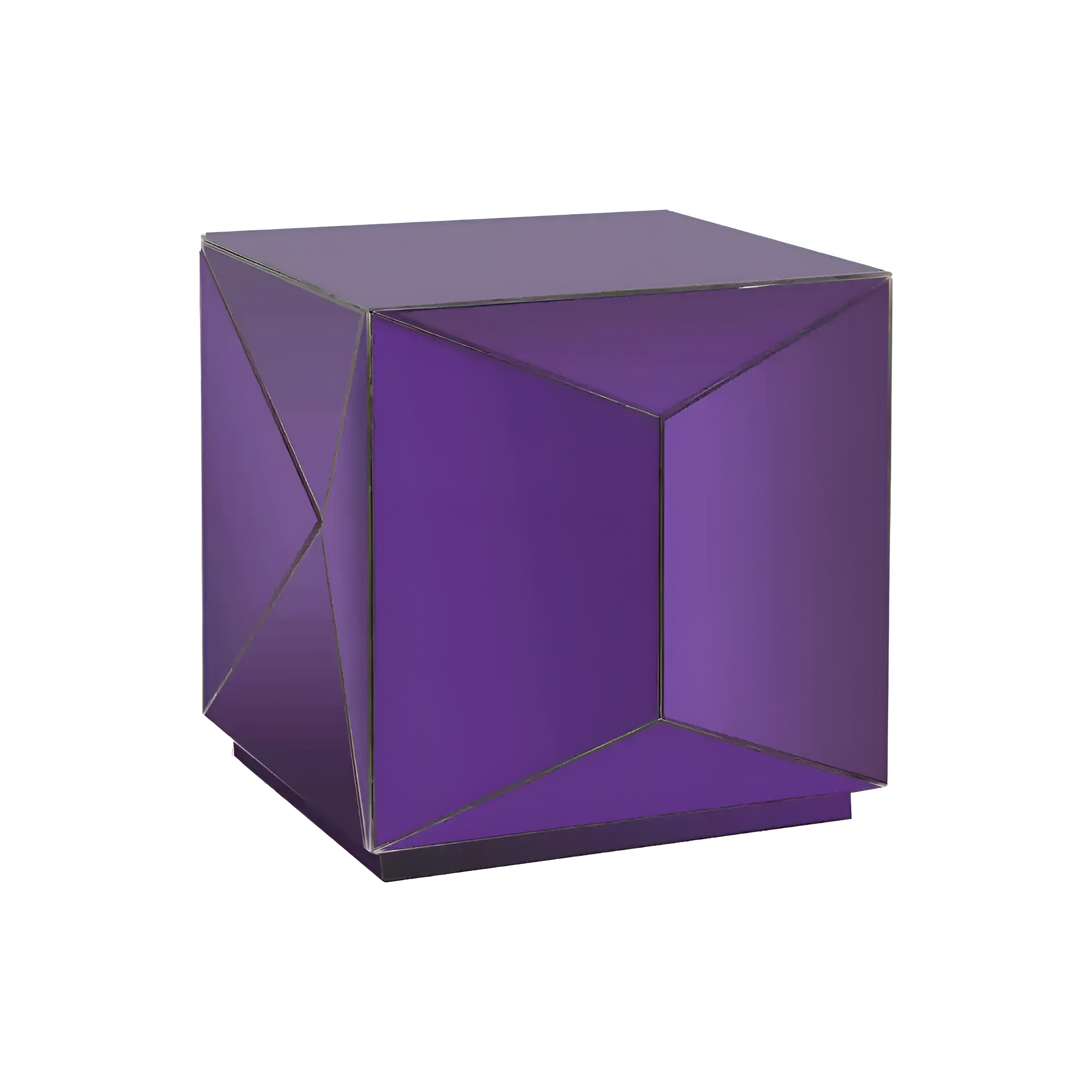 SHIFRA Side Table Purple Glass
