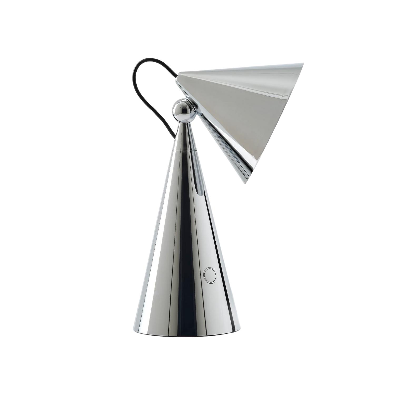 Portable table lamp POSE silver