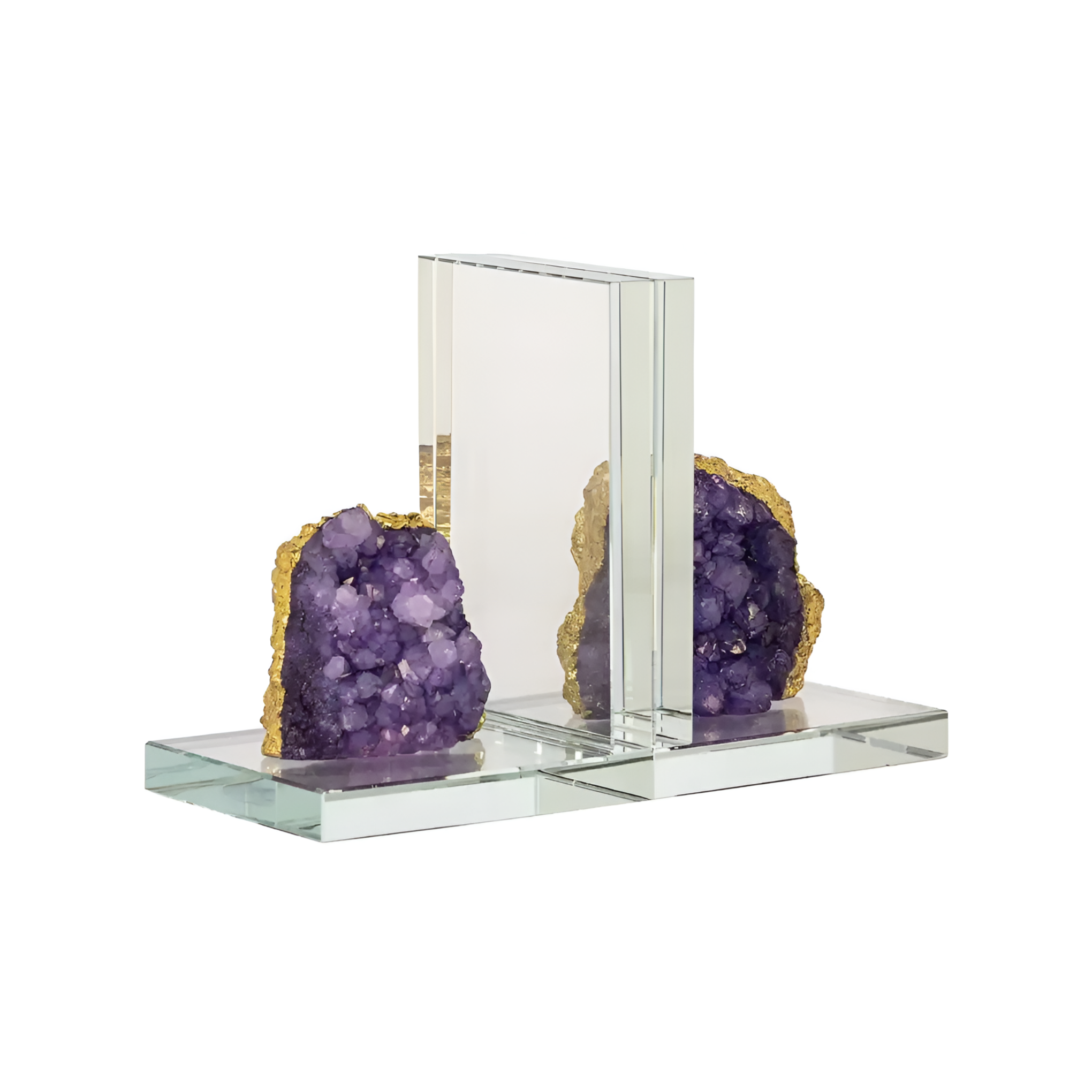 AGATE Bookend with Agate Crystal