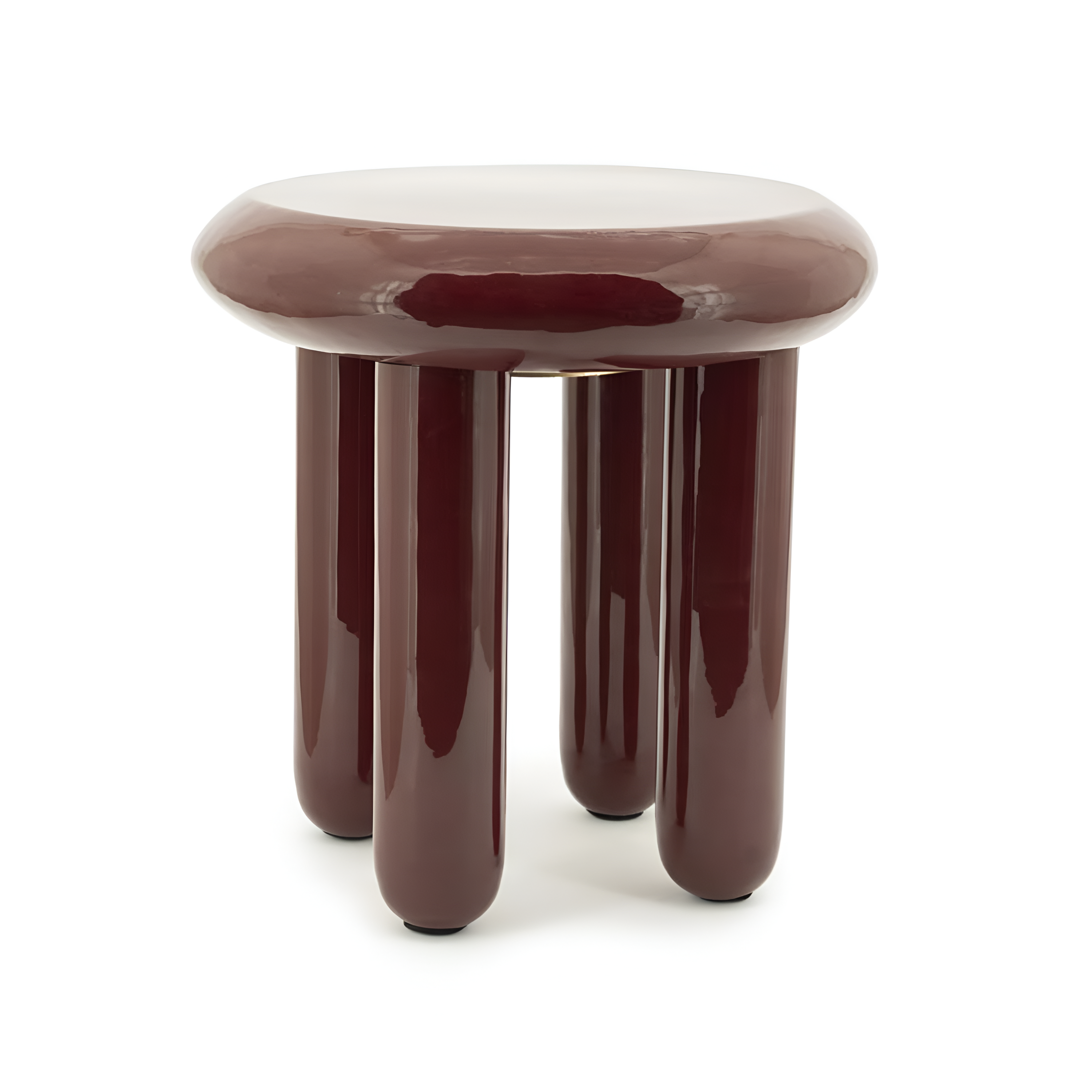 BALLOON burgundy side table