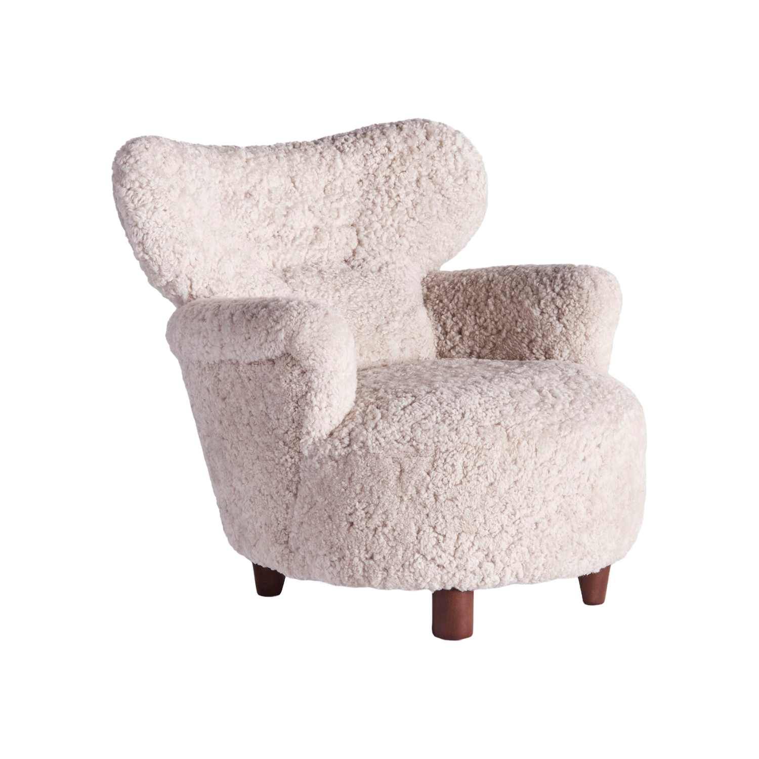 Fauteuil ELIAS crème schapenleer