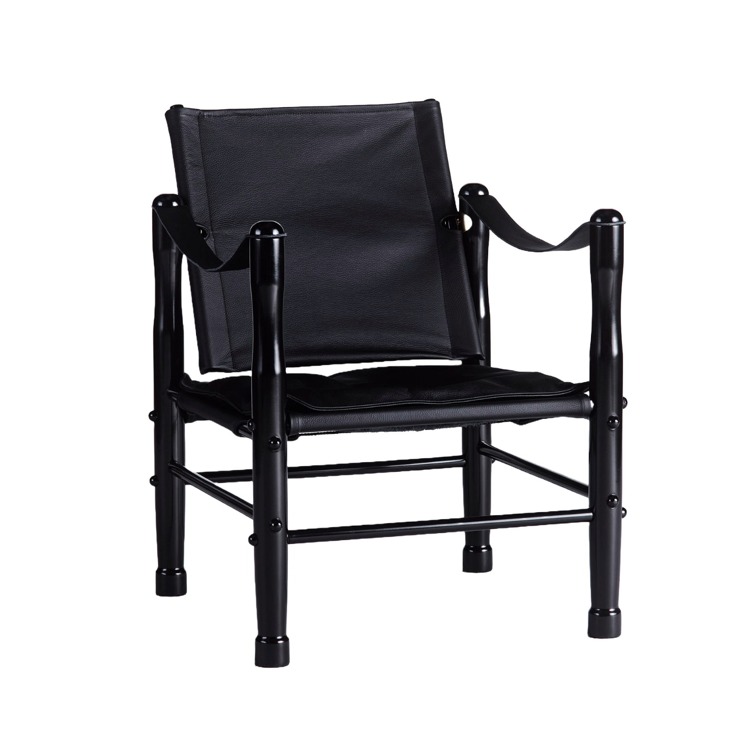 Fauteuil SAFARI zwart leer