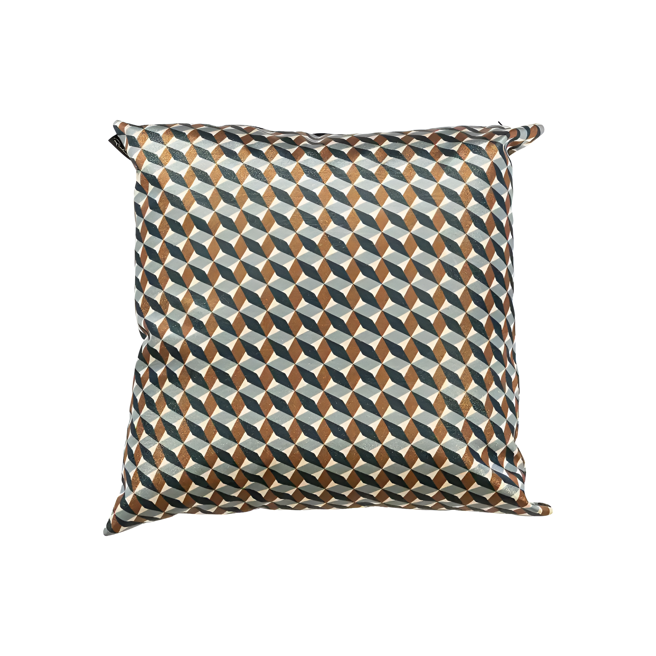 VIVIENNE Pillow Blue with Brown