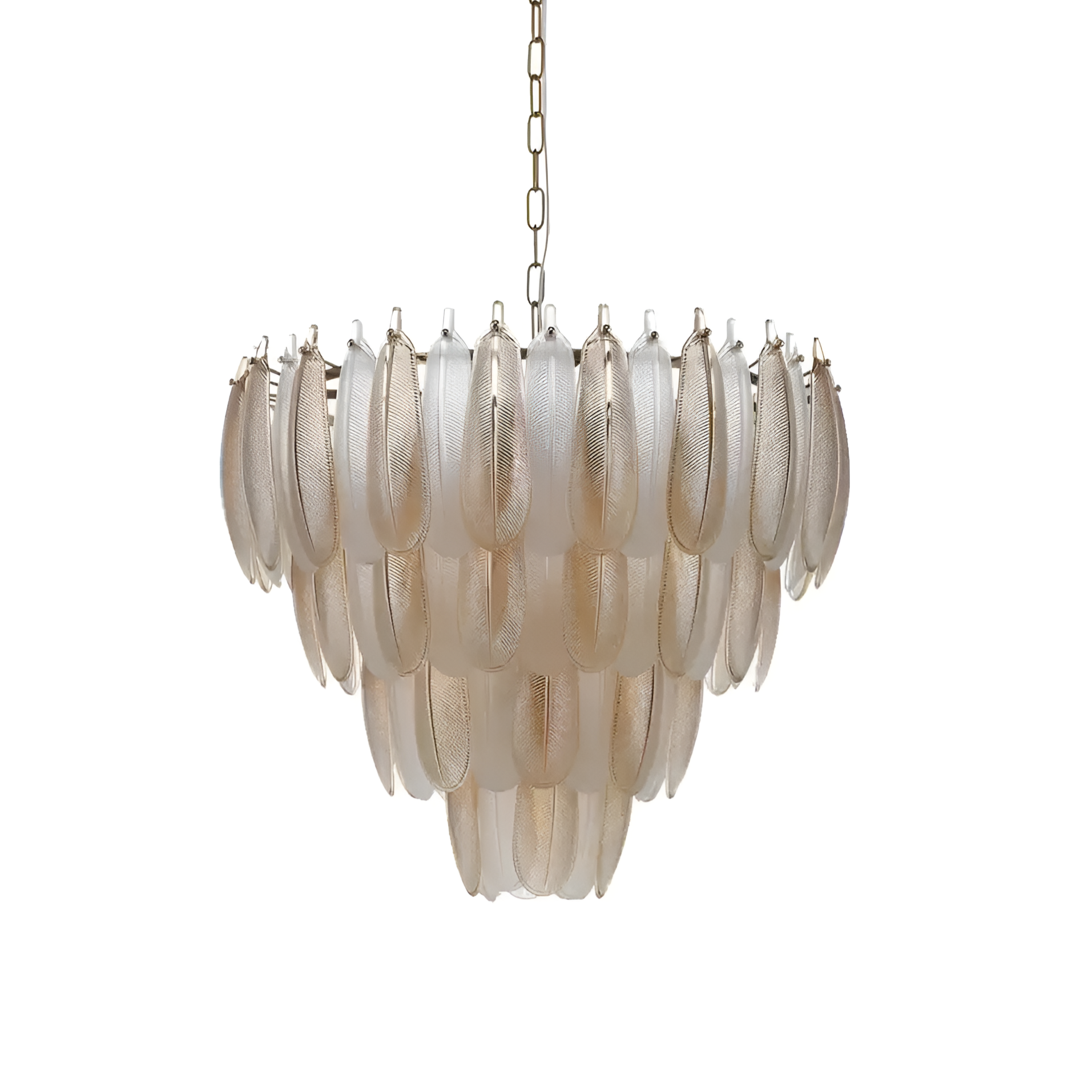 CHLOE gold glass chandelier
