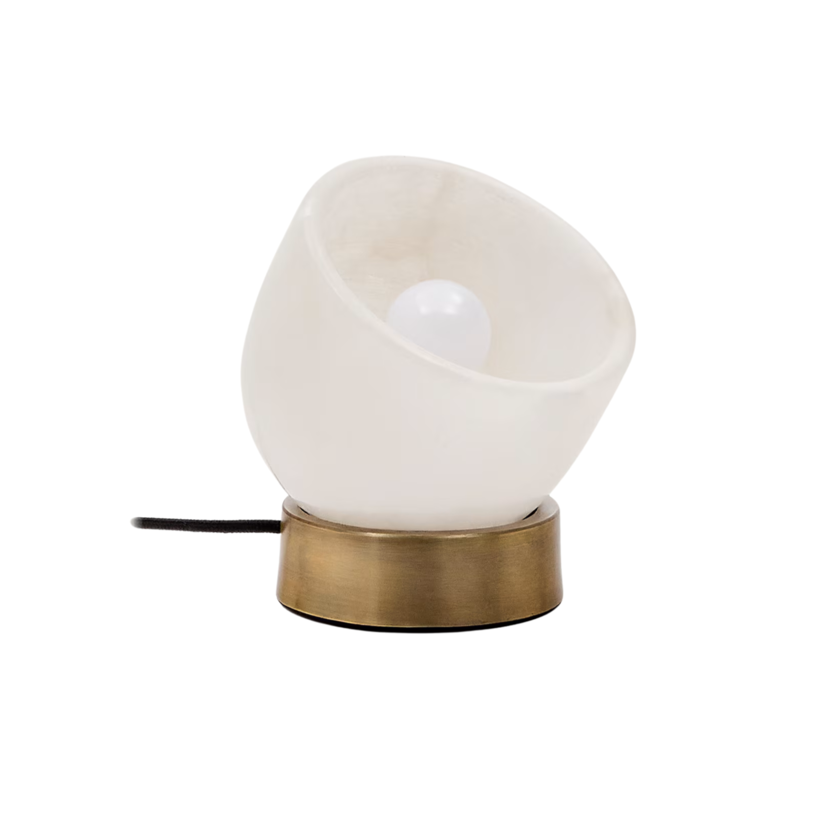 SHENLI Alabaster and Brass Table Lamp