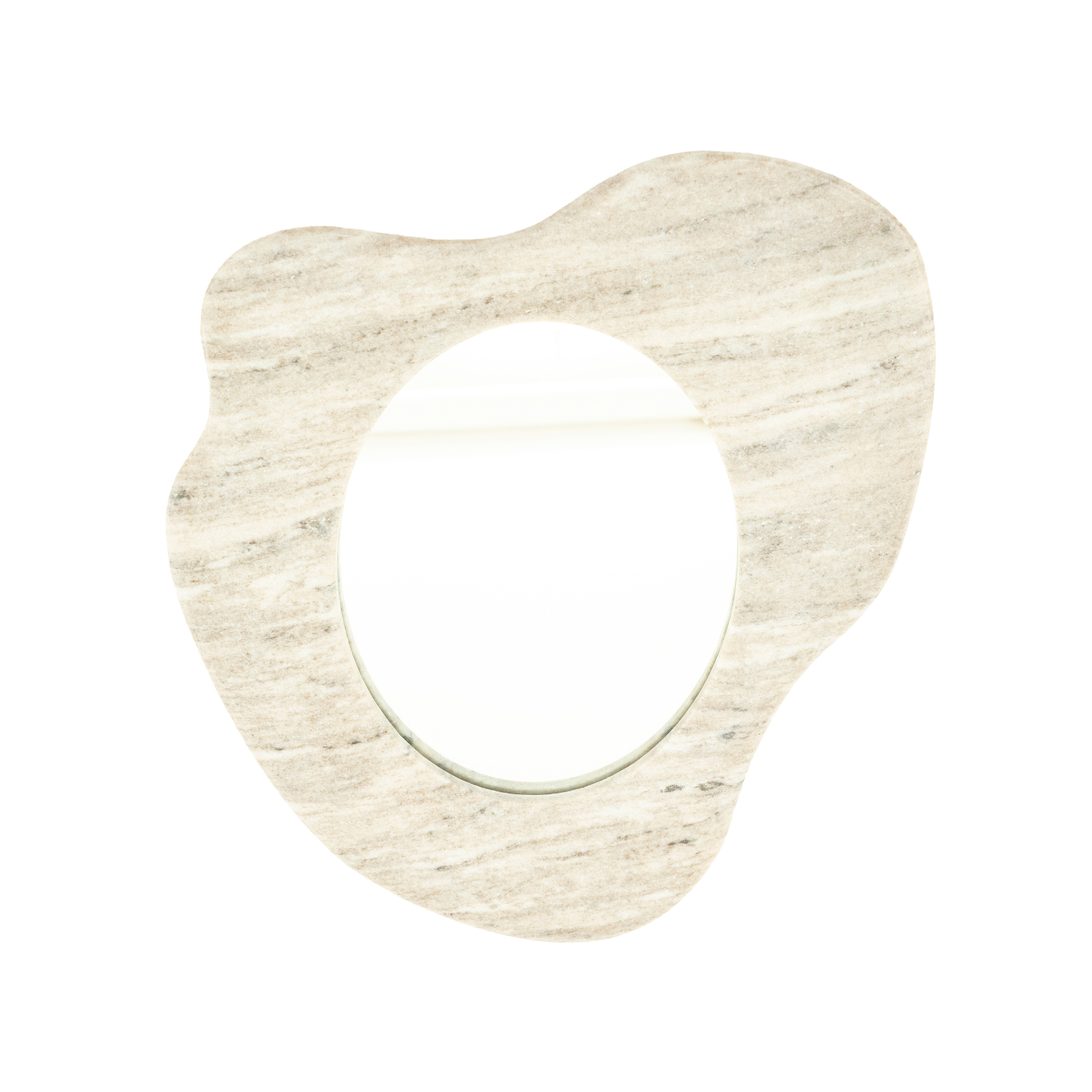 MUNA wandspiegel beige marmer