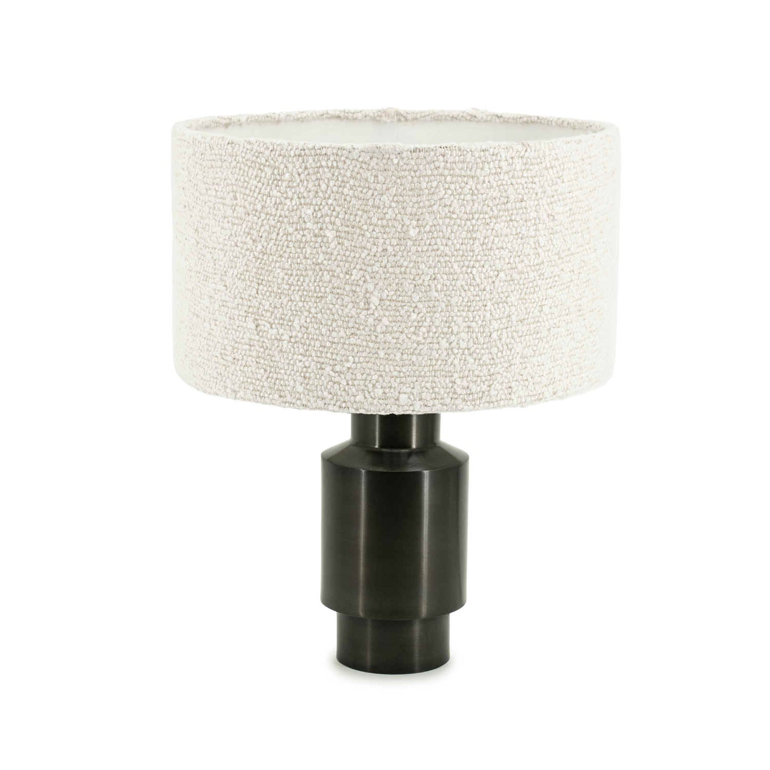DUST table lamp light beige with black base