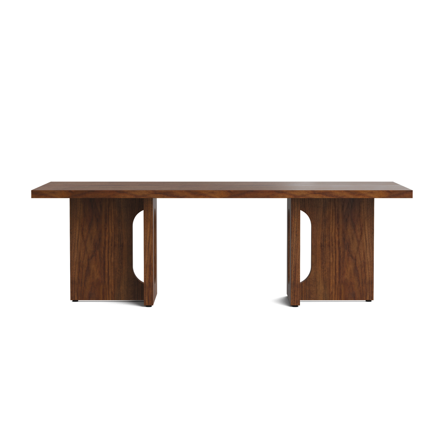 ANDROGYNE walnut veneer coffee table
