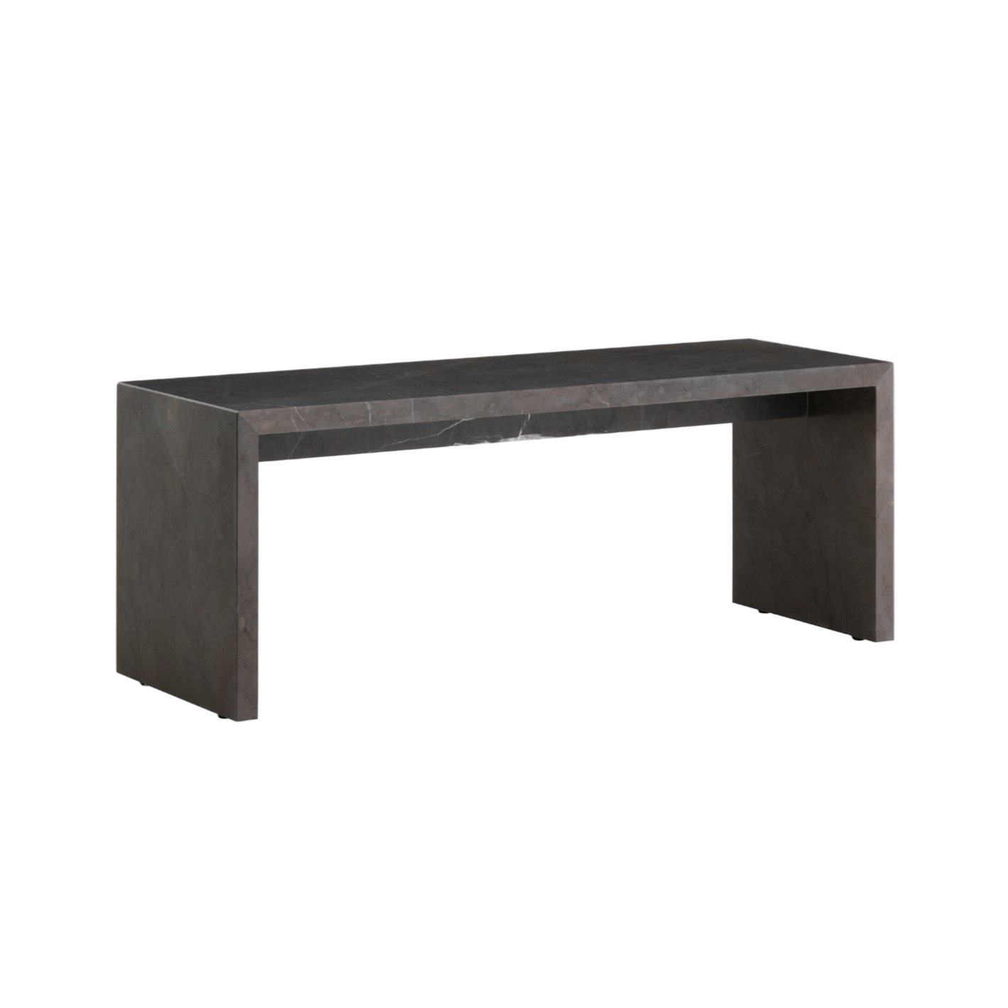 Salontafel PLINTH BRIDGE grijs marmer