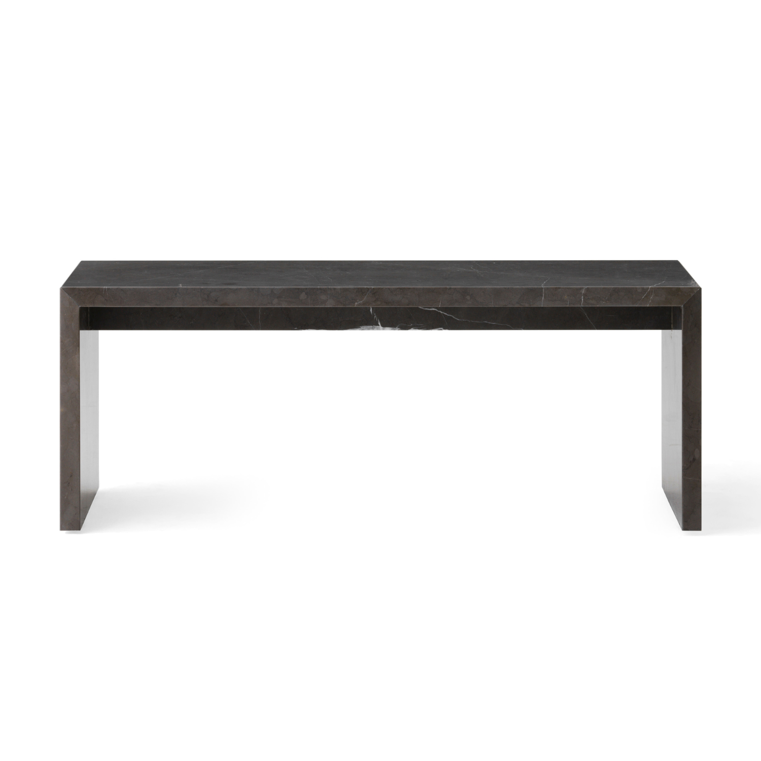 Salontafel PLINTH BRIDGE grijs marmer