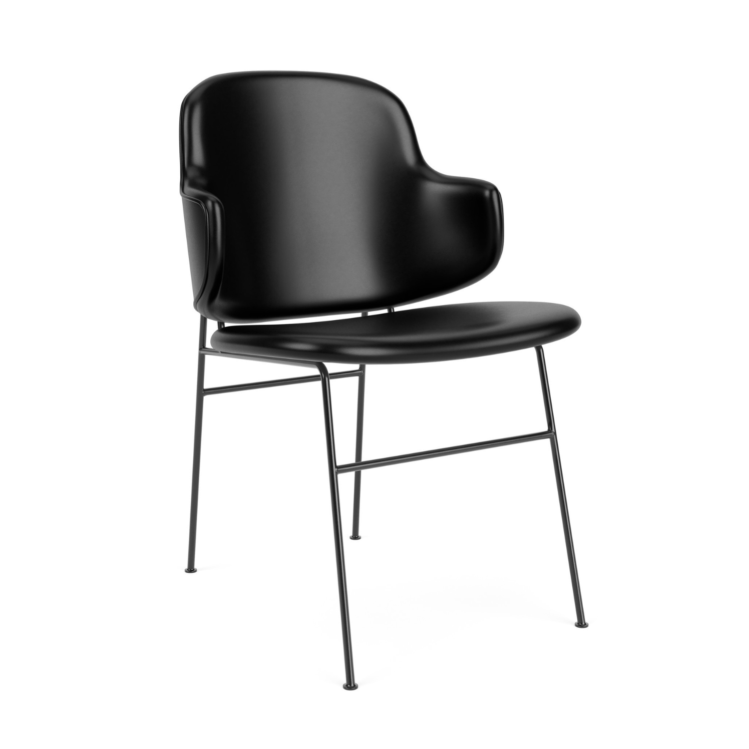 PENGUIN Chair Black Leather
