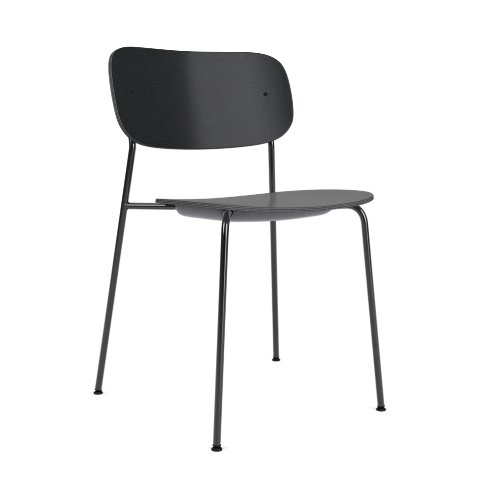 CO Chair black oak veneer with black base