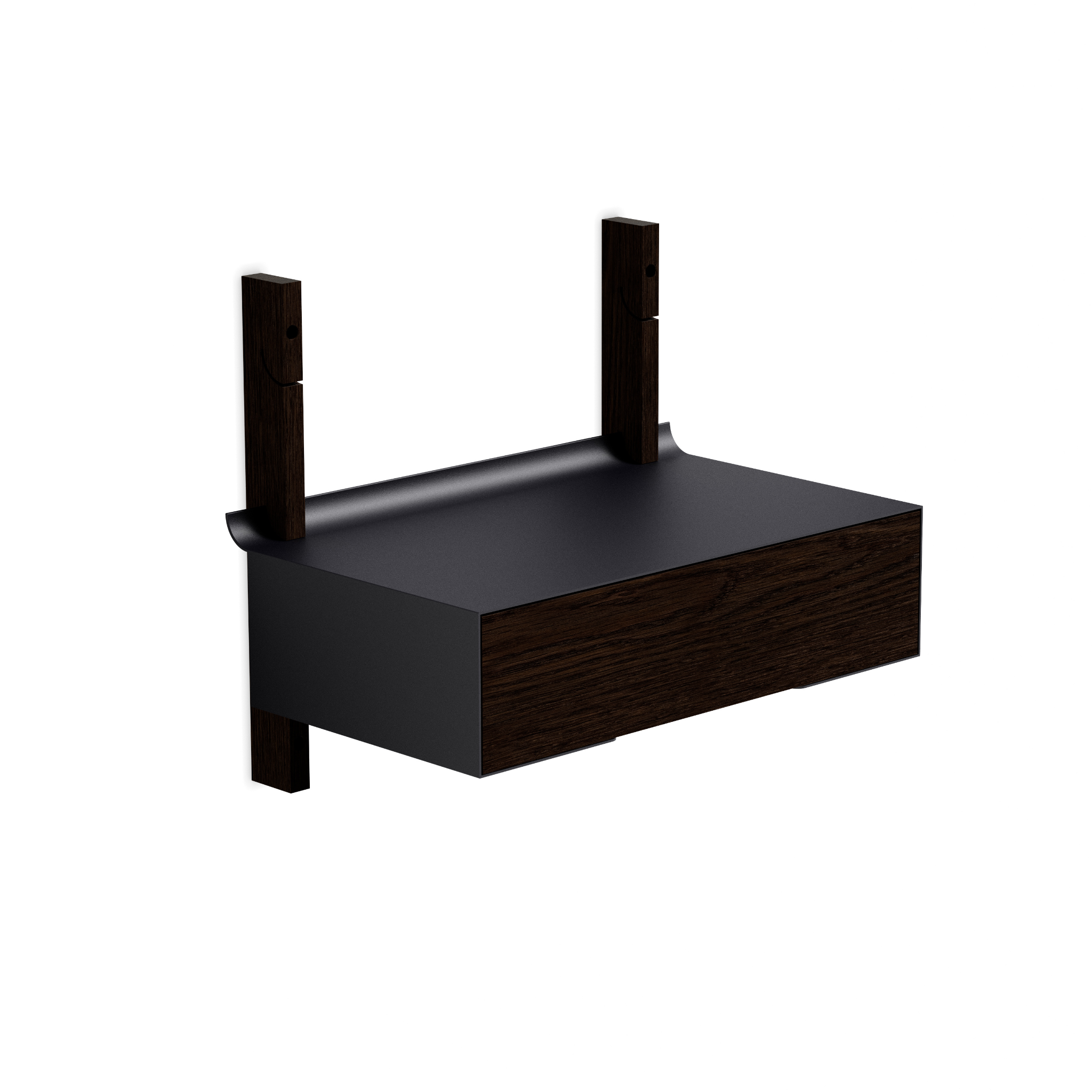 Wandregal SMILE schwarz