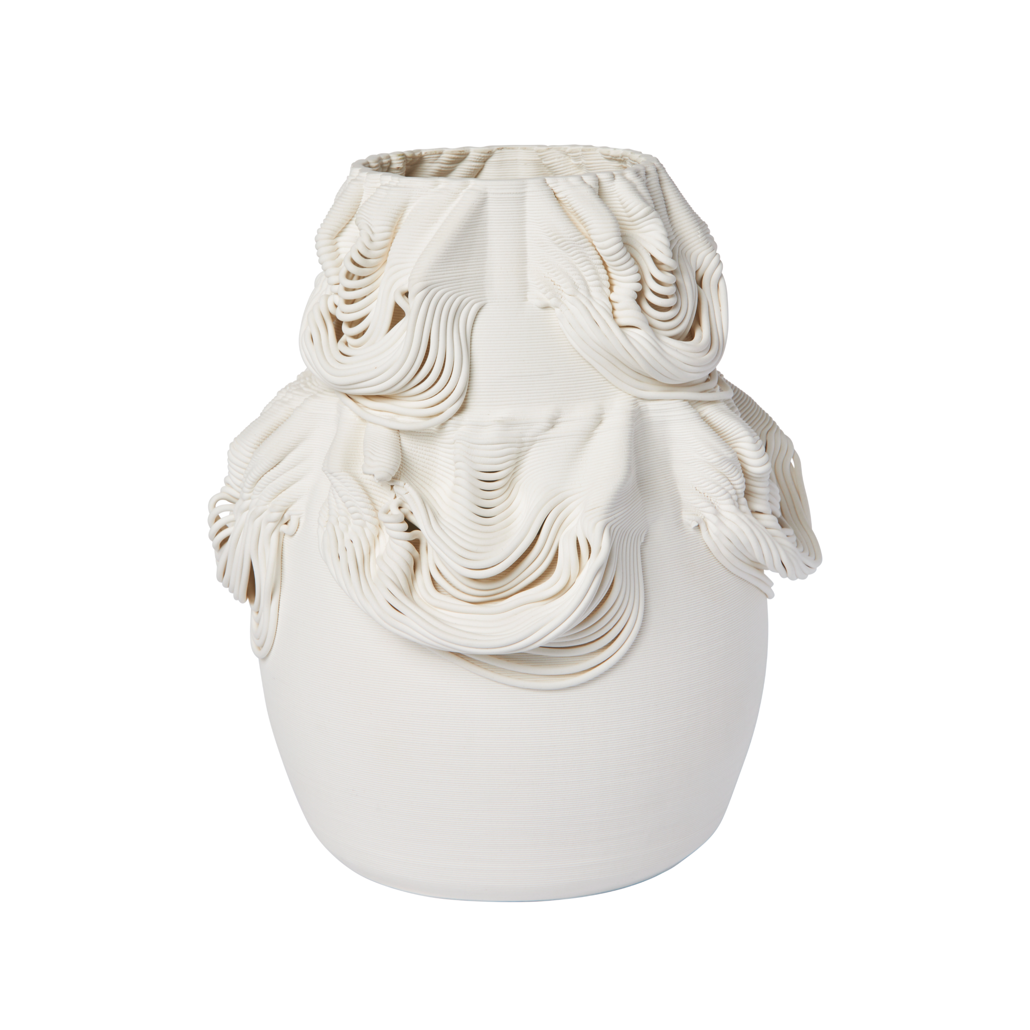 Wazon DRISCA gebrochenes Weiß