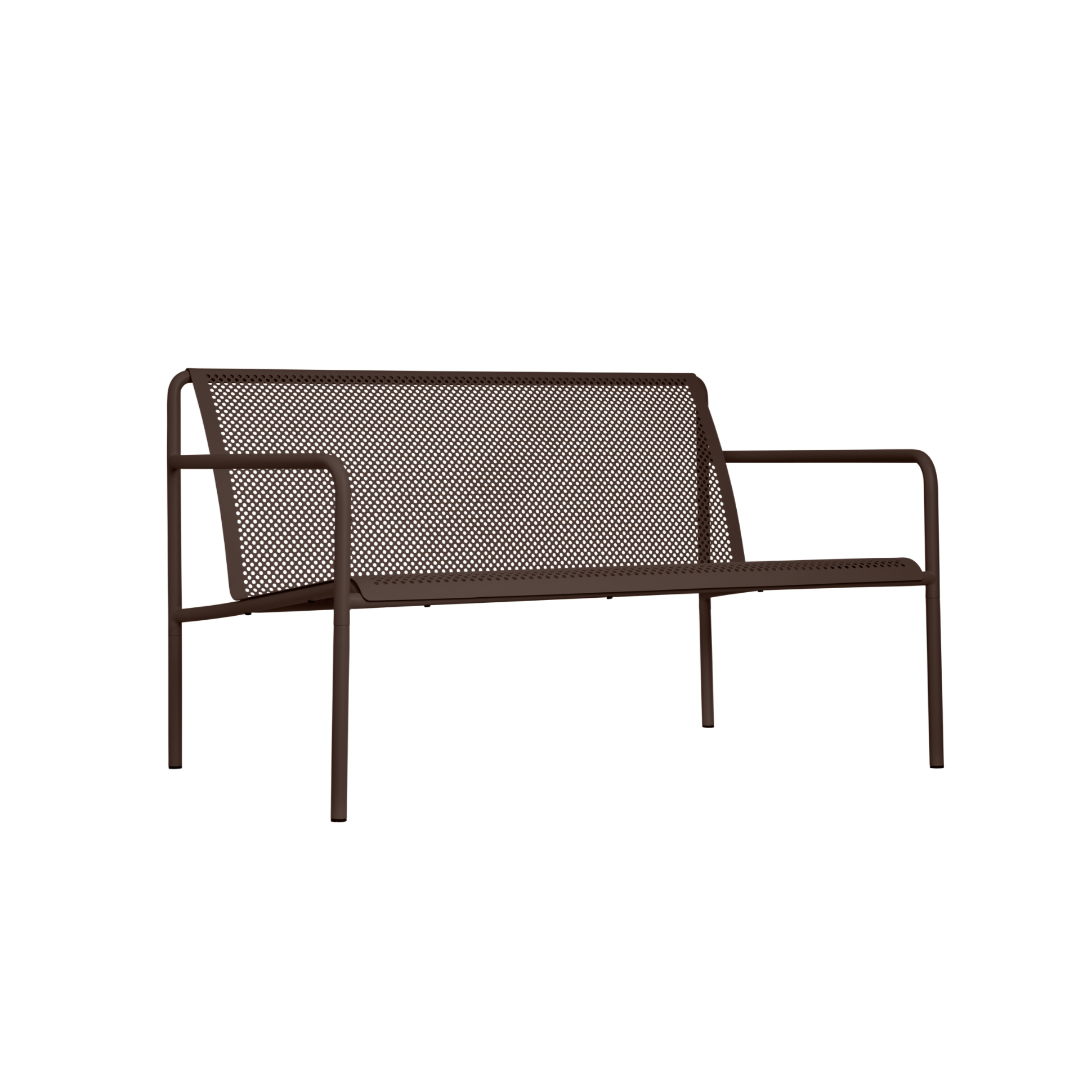 2-seater garden sofa DAPPLE dark chocolate