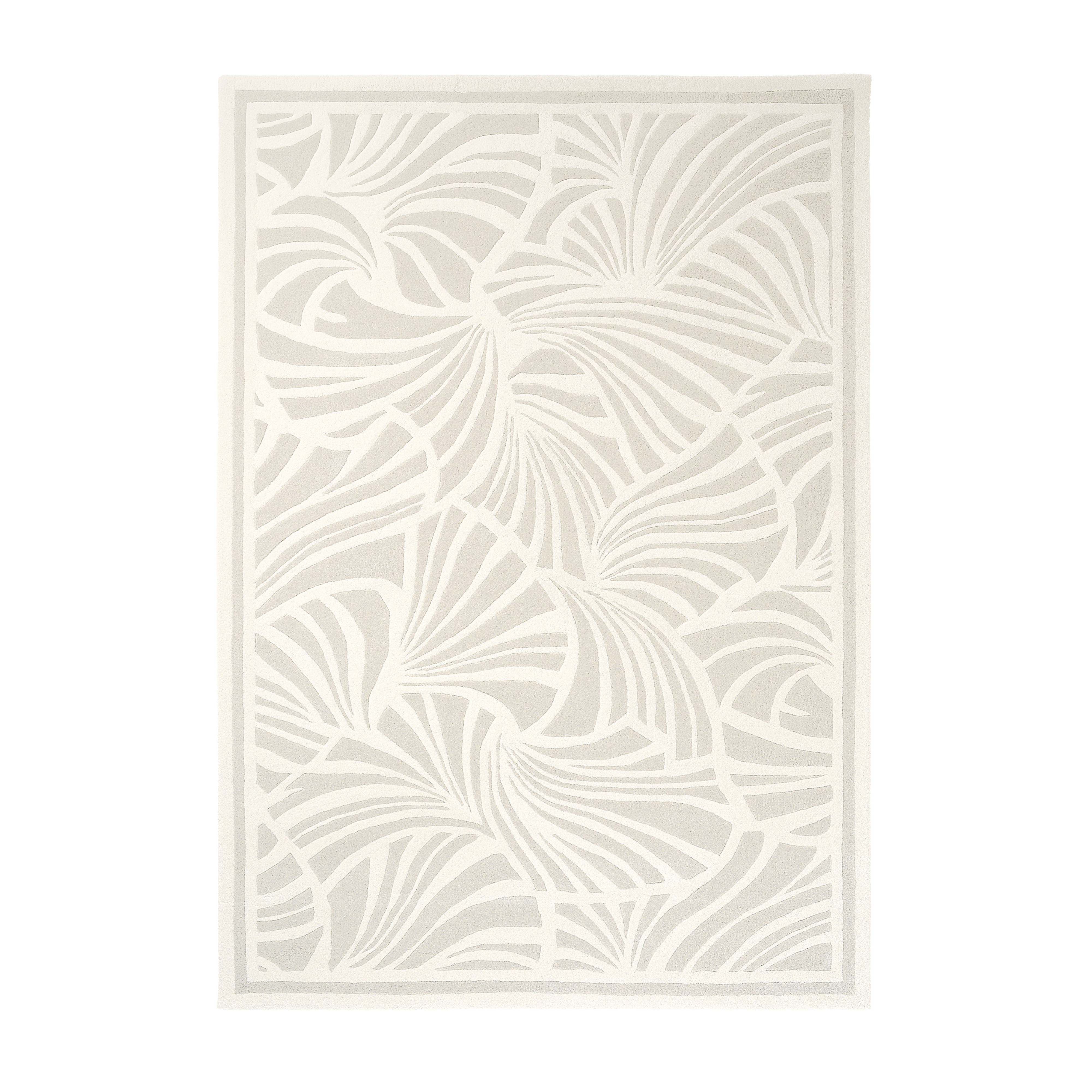 Beige JAPANESE FANS Rug