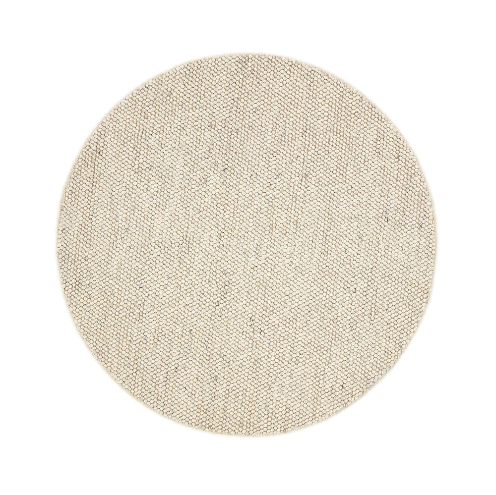 Rundteppich BUBBLES grau-beige