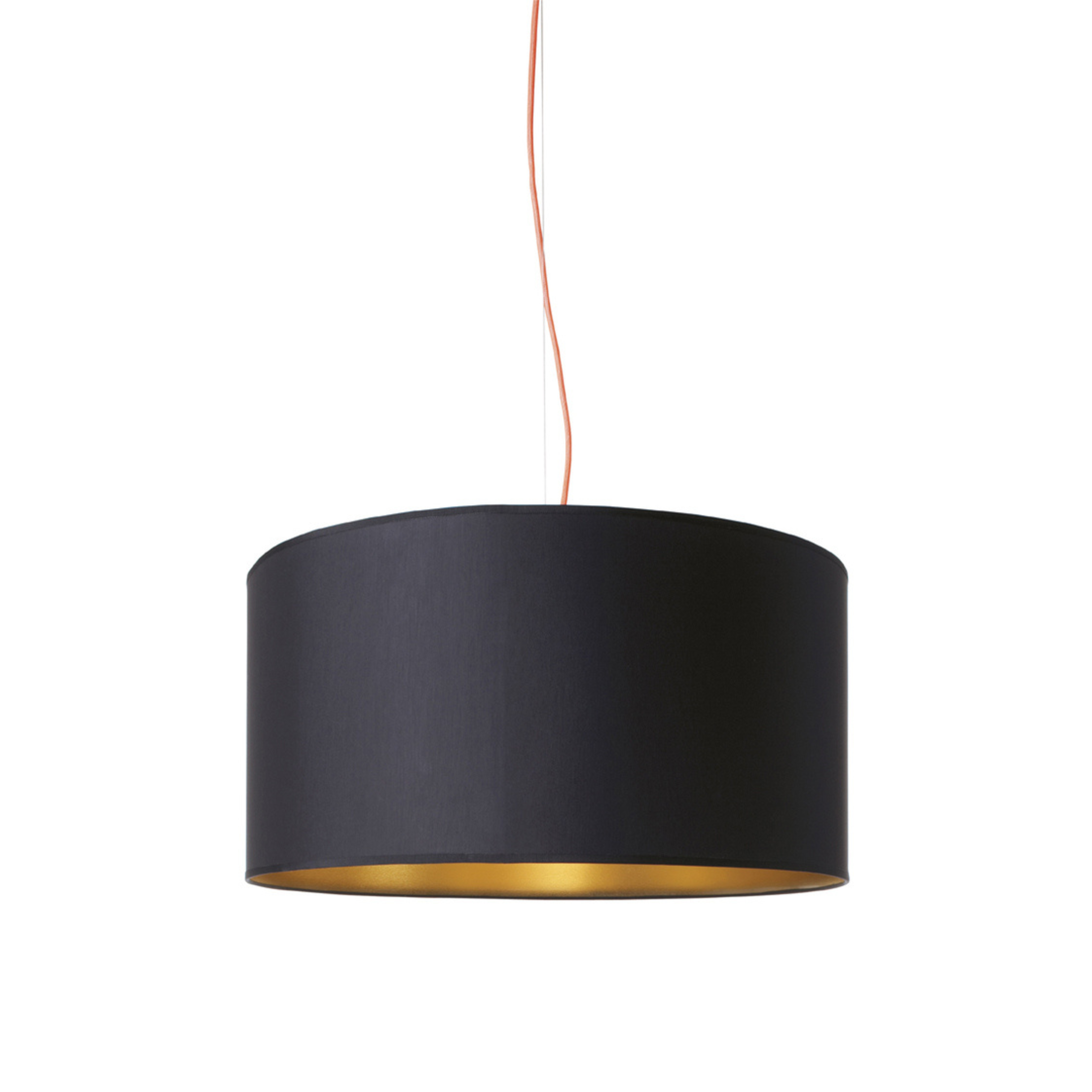 ALEXIS pendant lamp black with a gold center