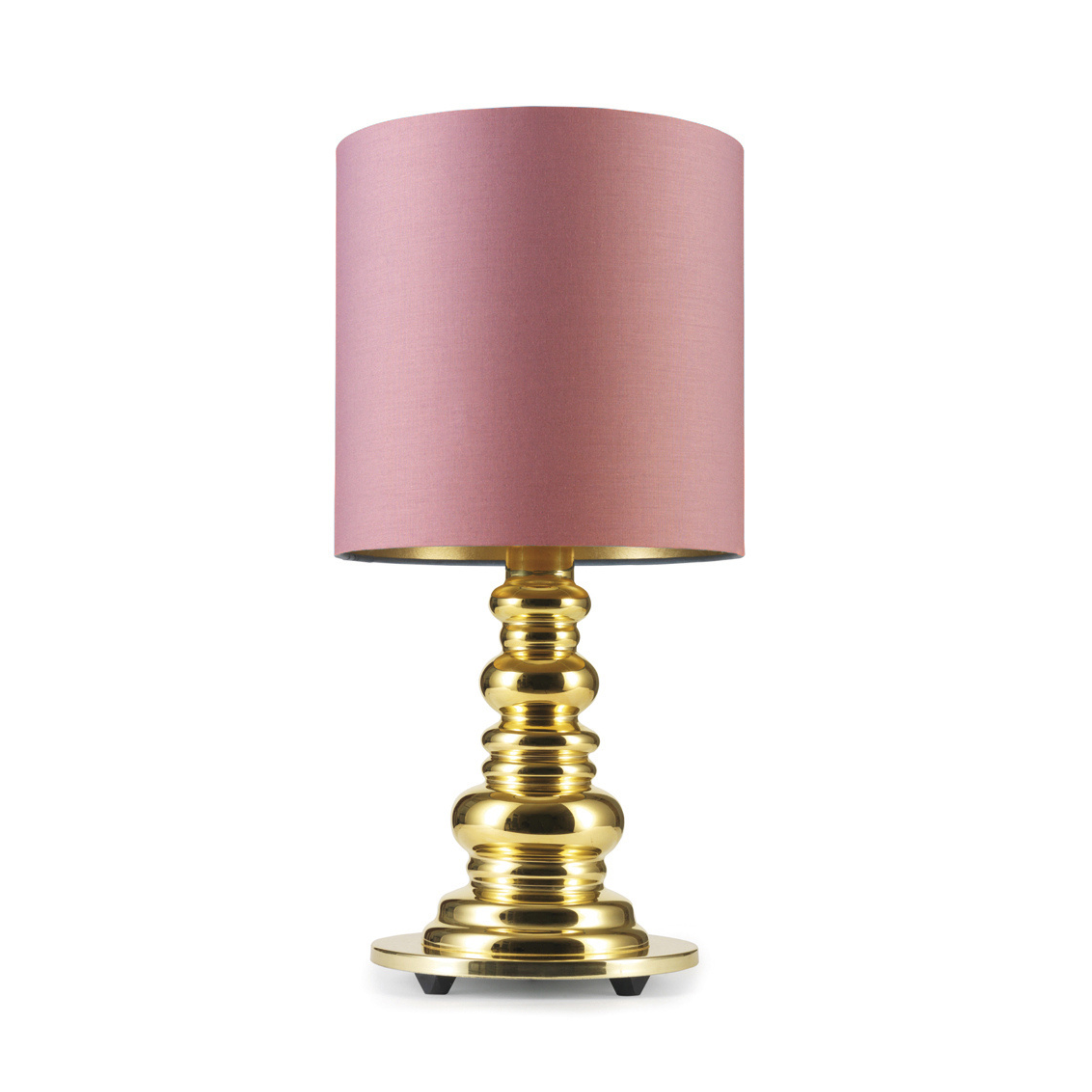 PUNK DELUXE pink table lamp with a gold base