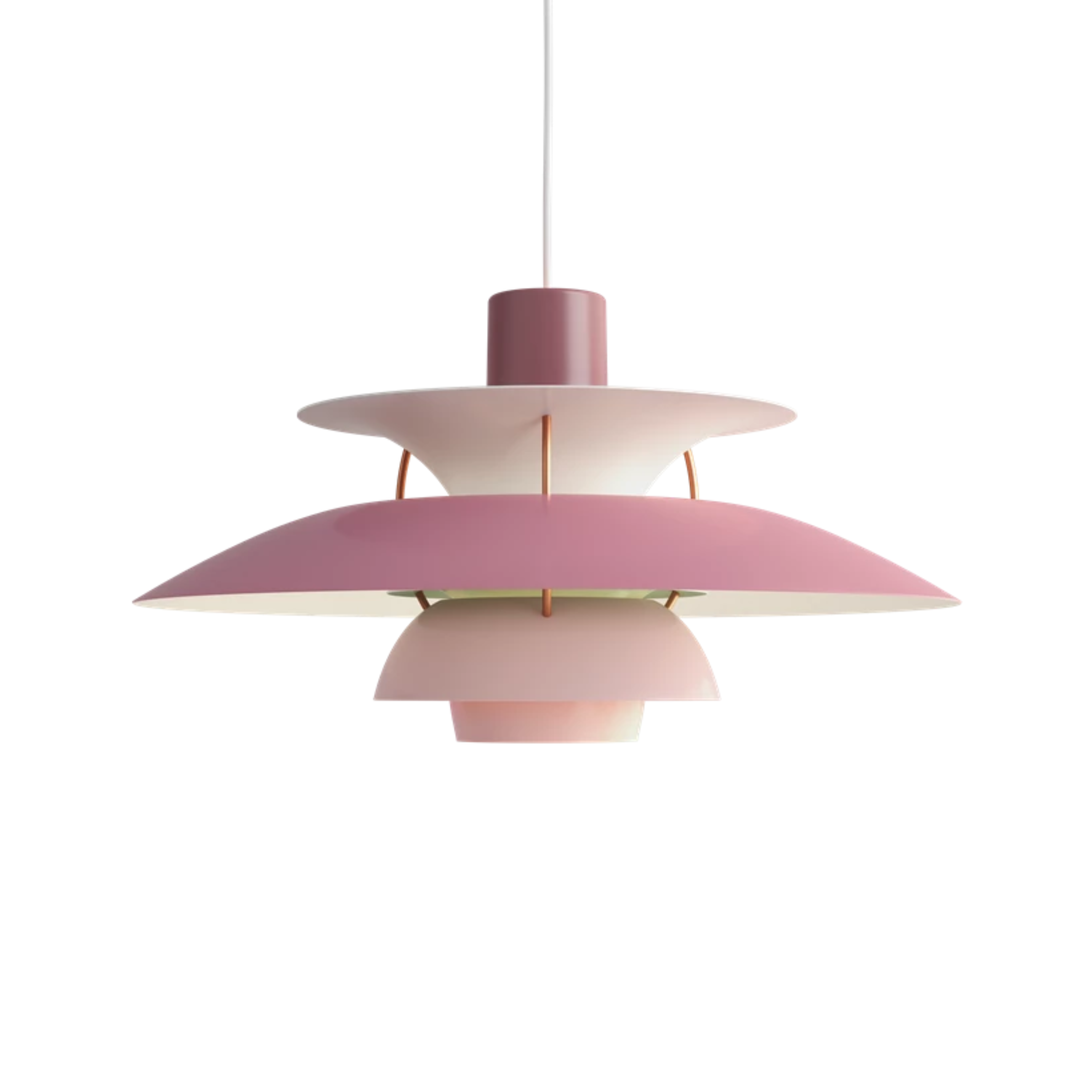 PH 5 pendant lamp in shades of pink