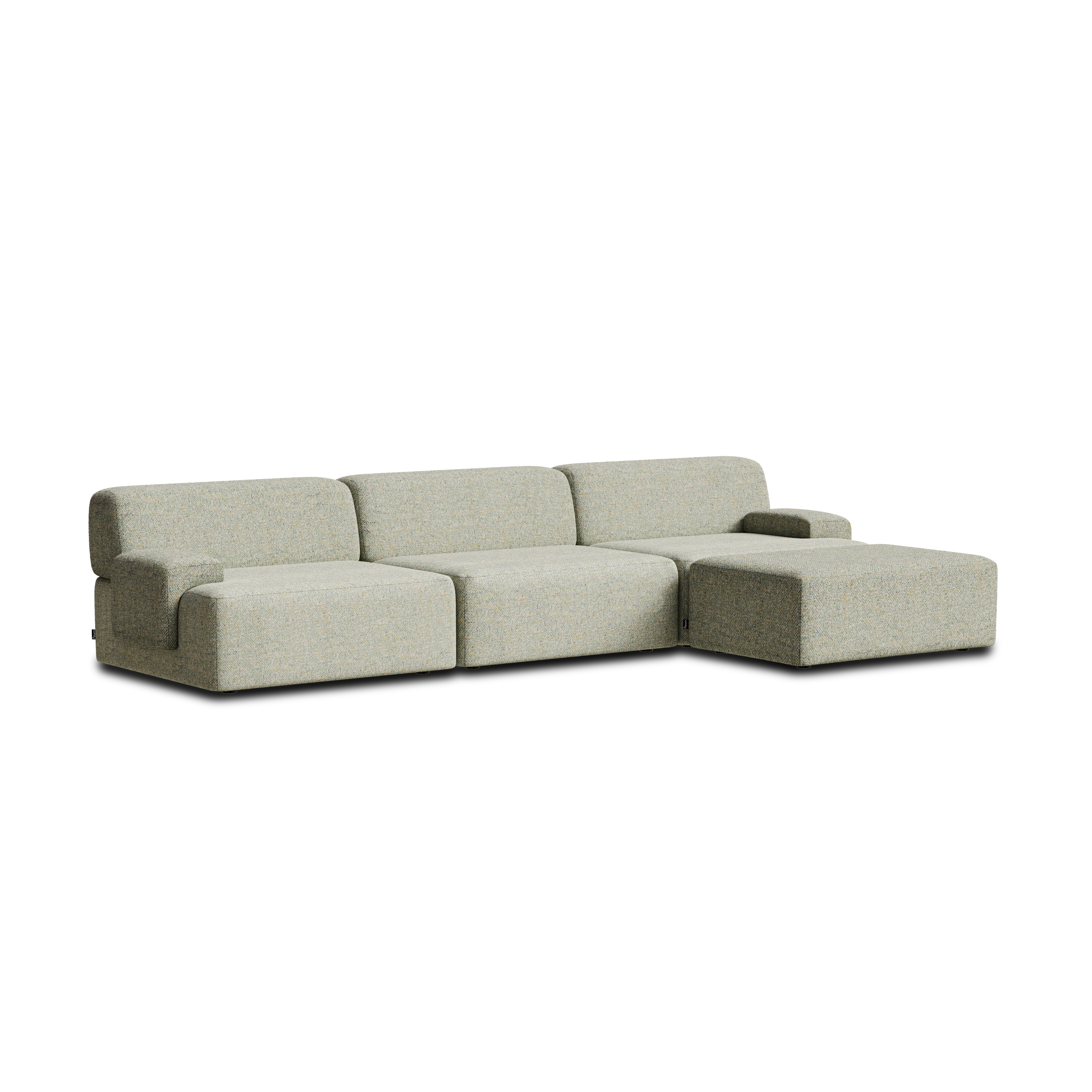 Modulares 3-Sitzer-Sofa UMI hellgrün