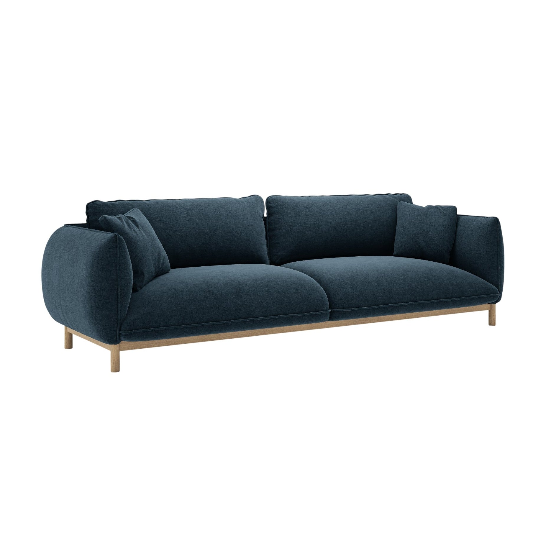 4-seater sofa ADA sea blue chenille